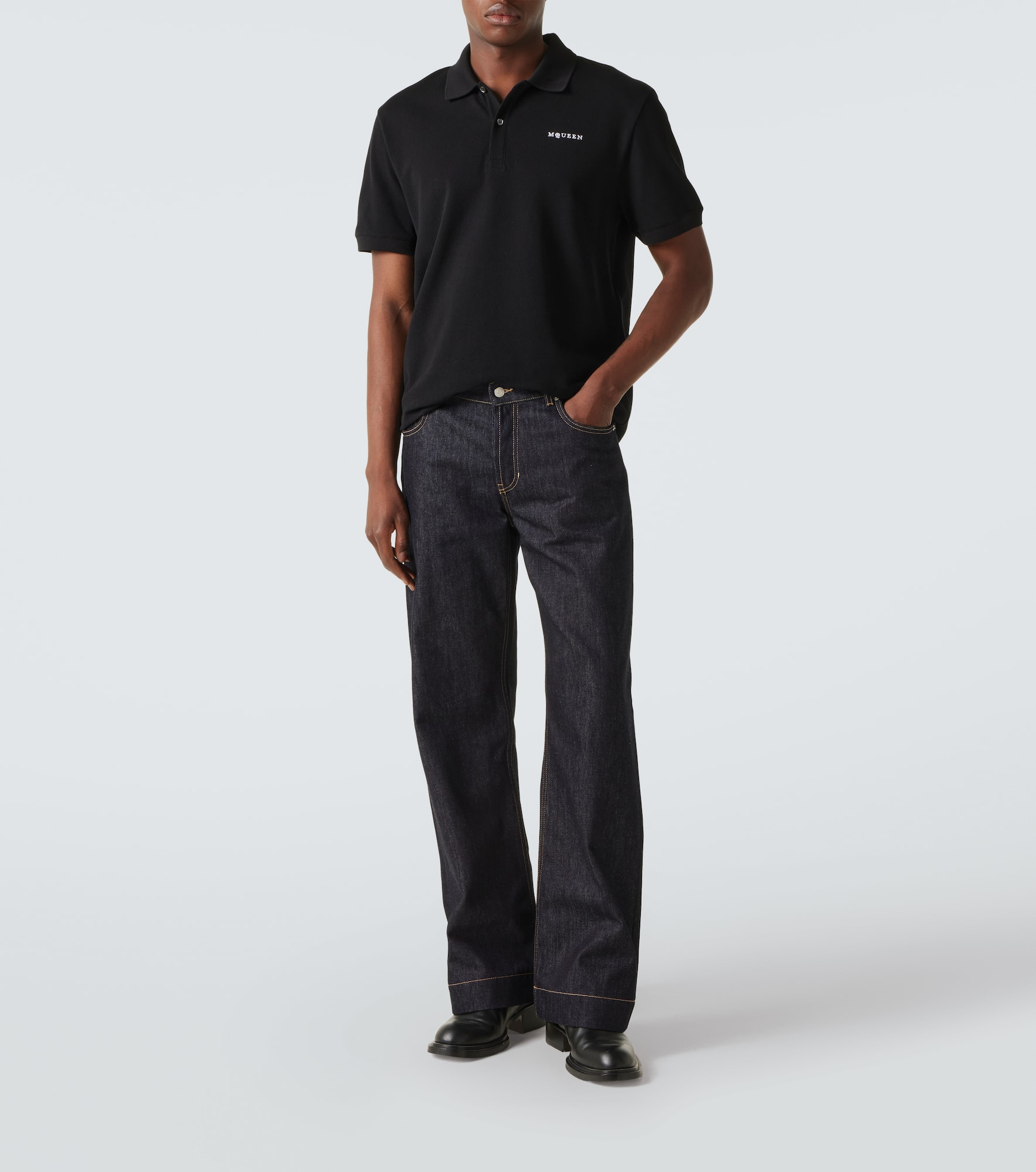 Logo cotton polo shirt - 2