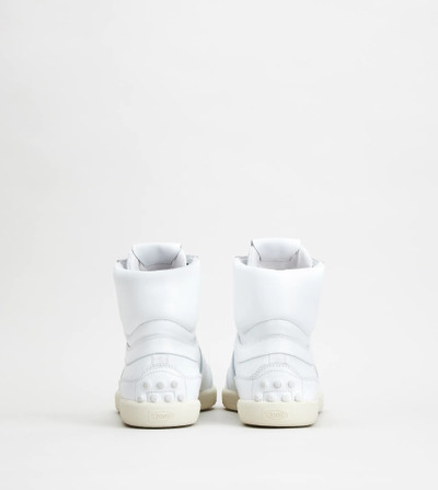 Tod's TOD'S TABS SNEAKERS HIGH-TOP IN LEATHER - WHITE outlook