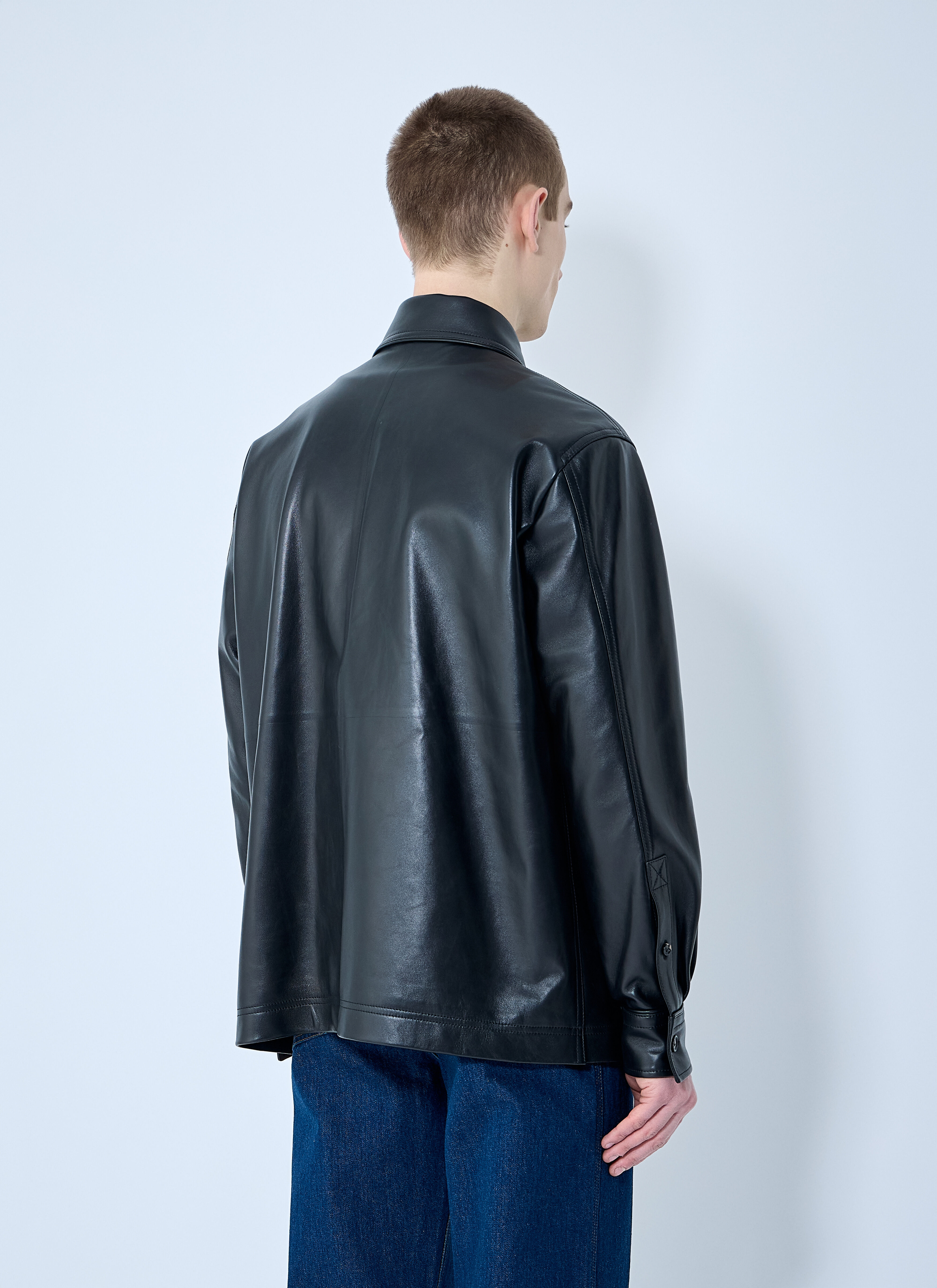 Leather Pyjama Shirt - 4