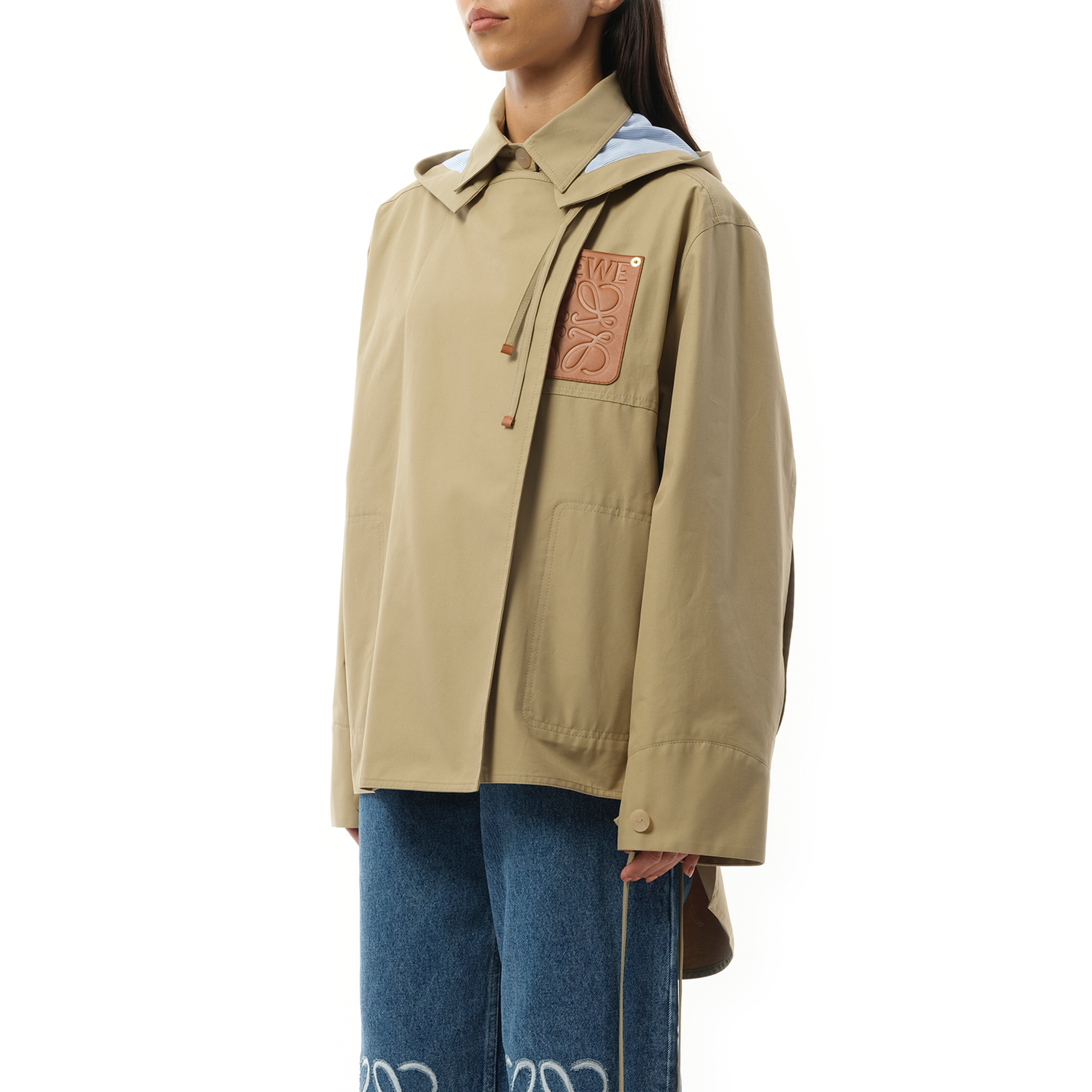 Hooded Anagram Parka in Sweet Caramel - 5