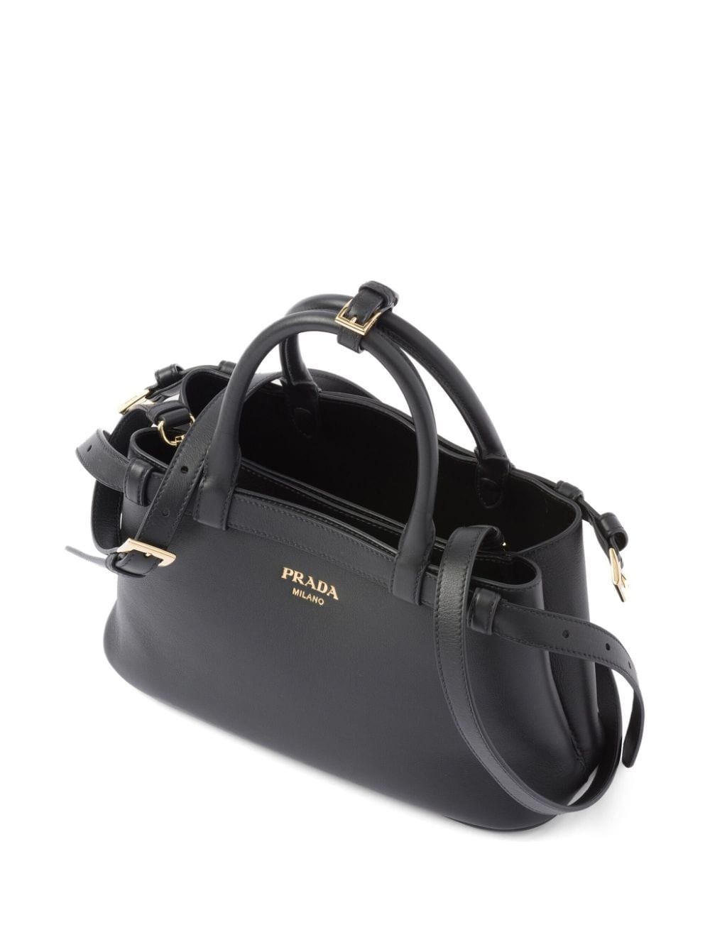 logo-lettering leather tote bag - 3