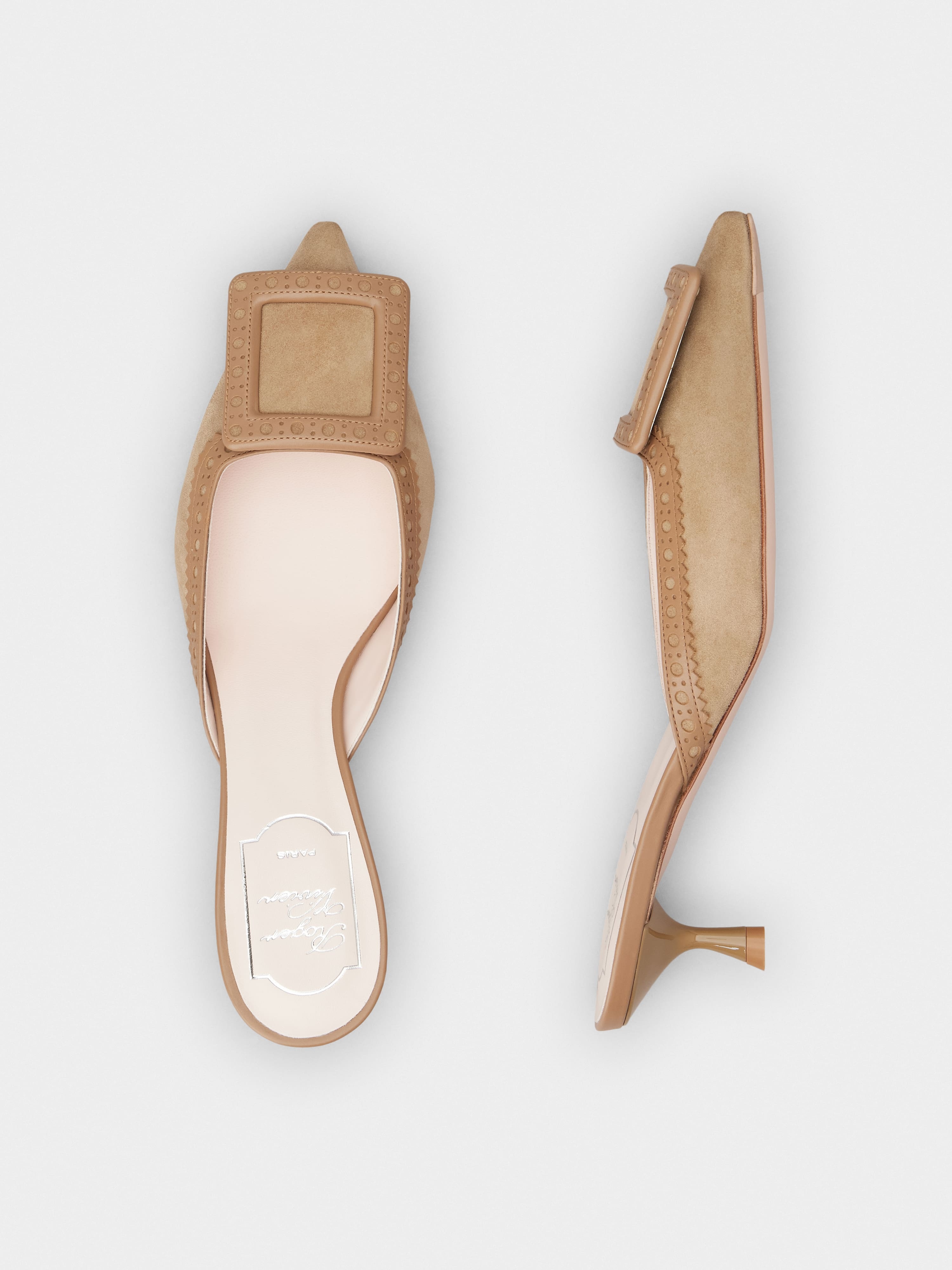 Viv' in The City Mules in suede - 4