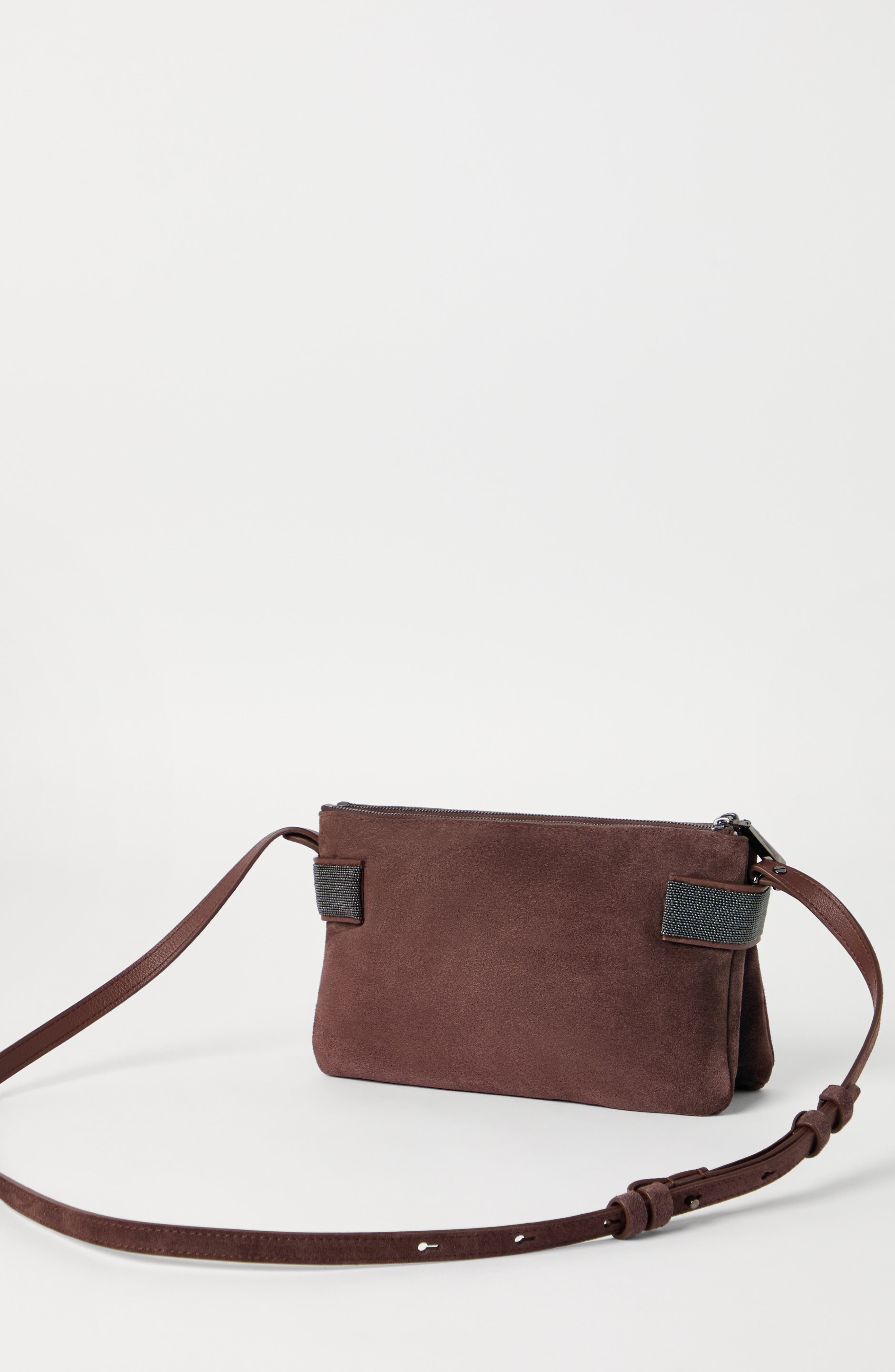 Brunello Cucinelli Essence mini shoulder bag in Burgundy at Nordstrom - 3