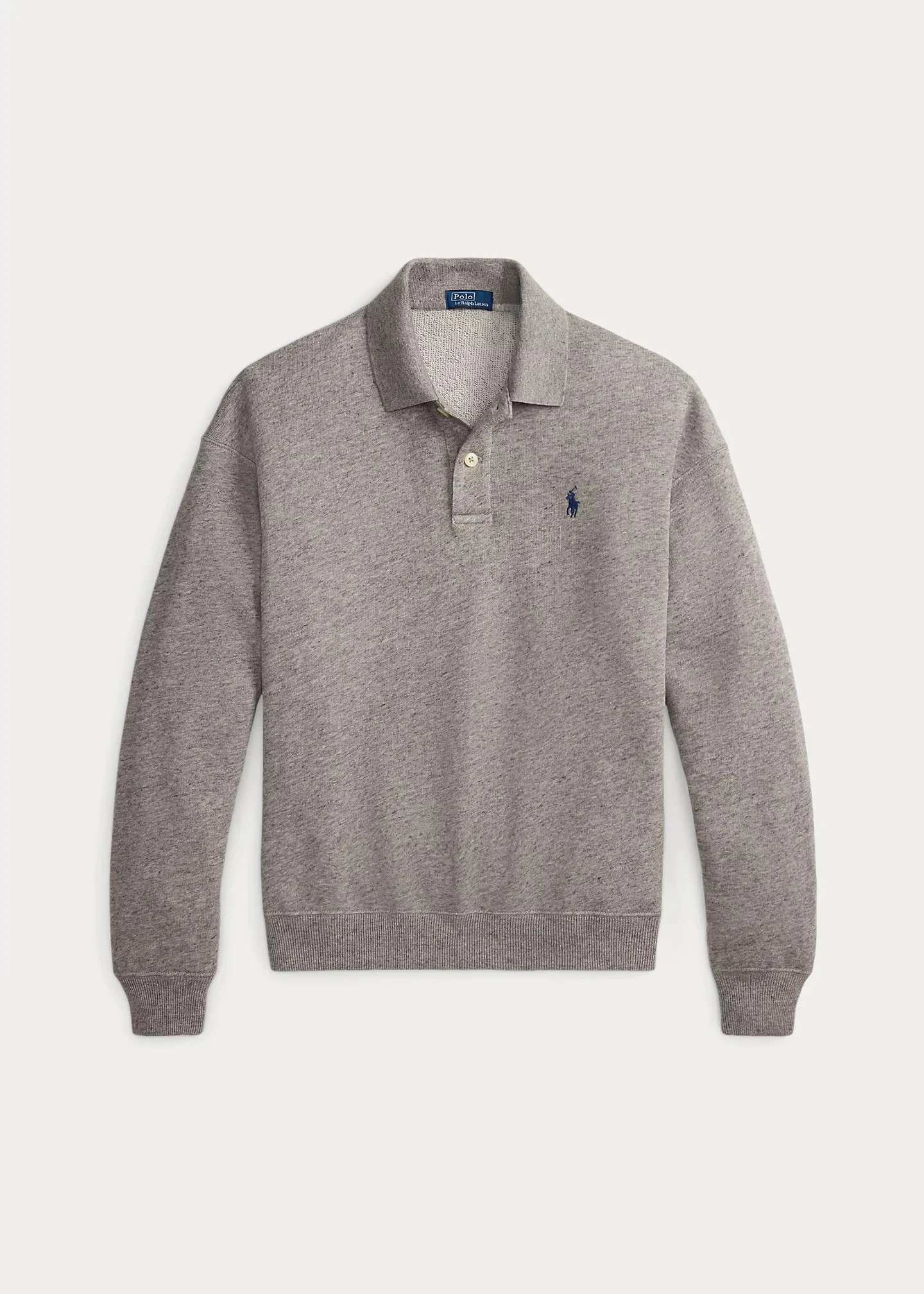 Polo-Collar Fleece Pullover - 1