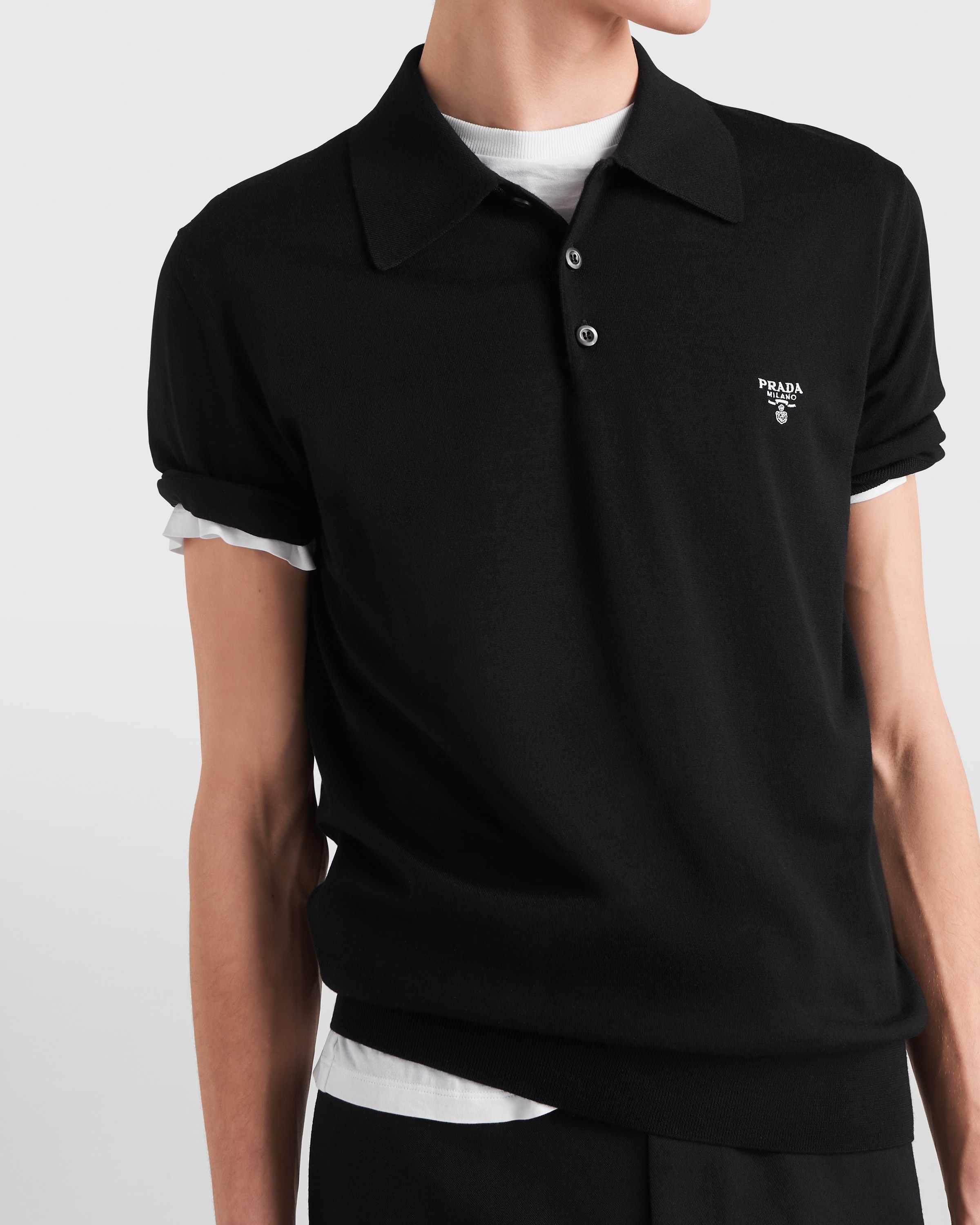 Prada Superfine wool polo shirt | REVERSIBLE