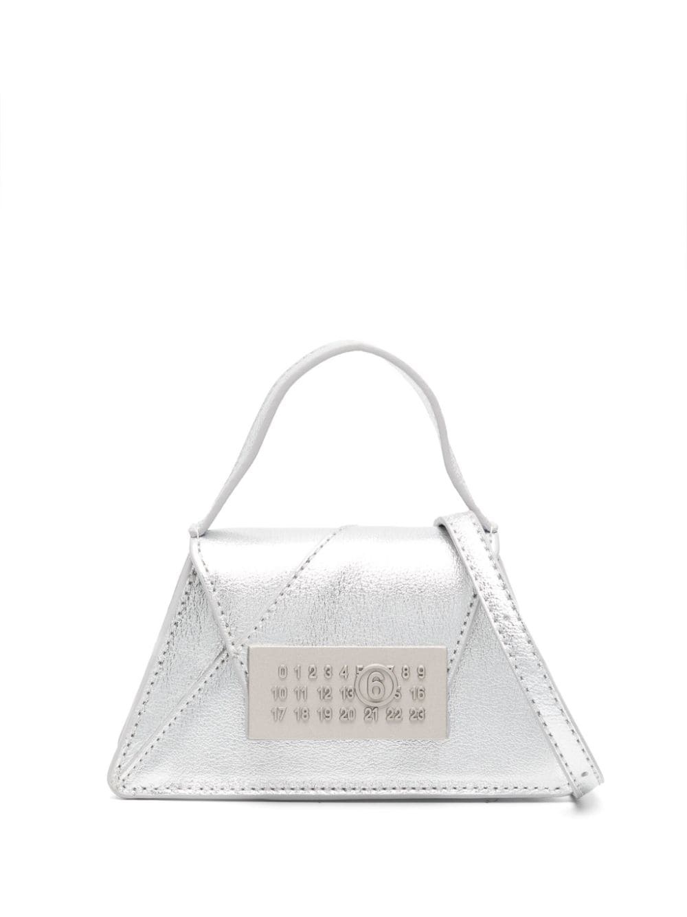 signature numbers-motif leather mini bag - 1