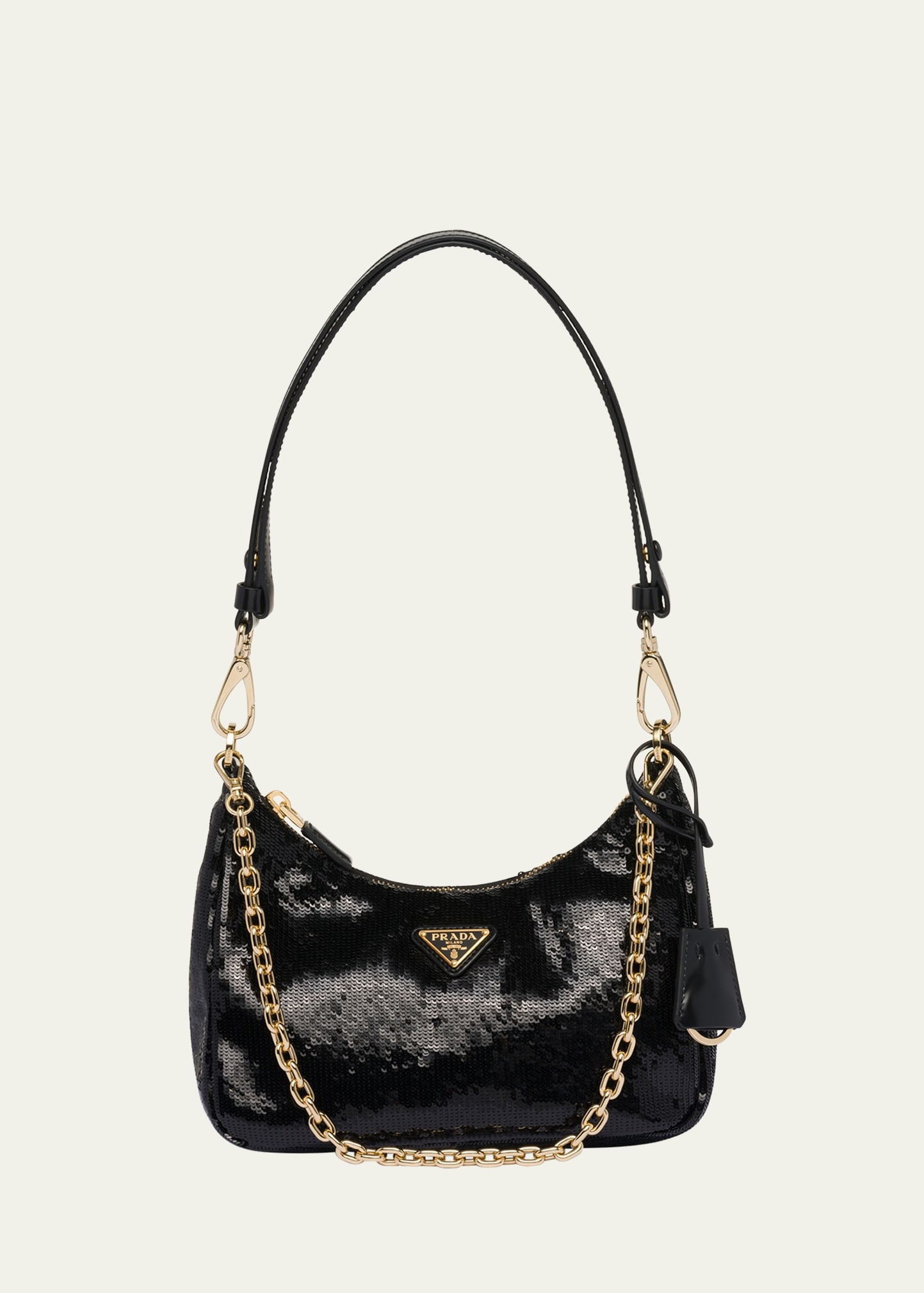 Prada Sequin Pouch Shoulder Bag | bergdorfgoodman | REVERSIBLE
