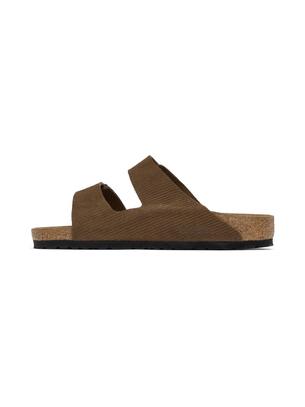 Brown Regular Arizona Sandals - 3