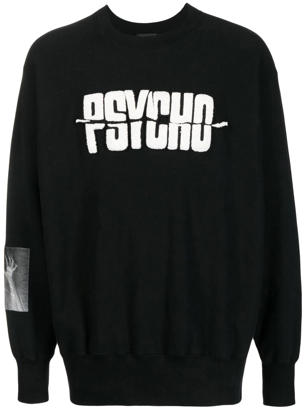 x Psycho appliqué crew-neck sweatshirt - 1