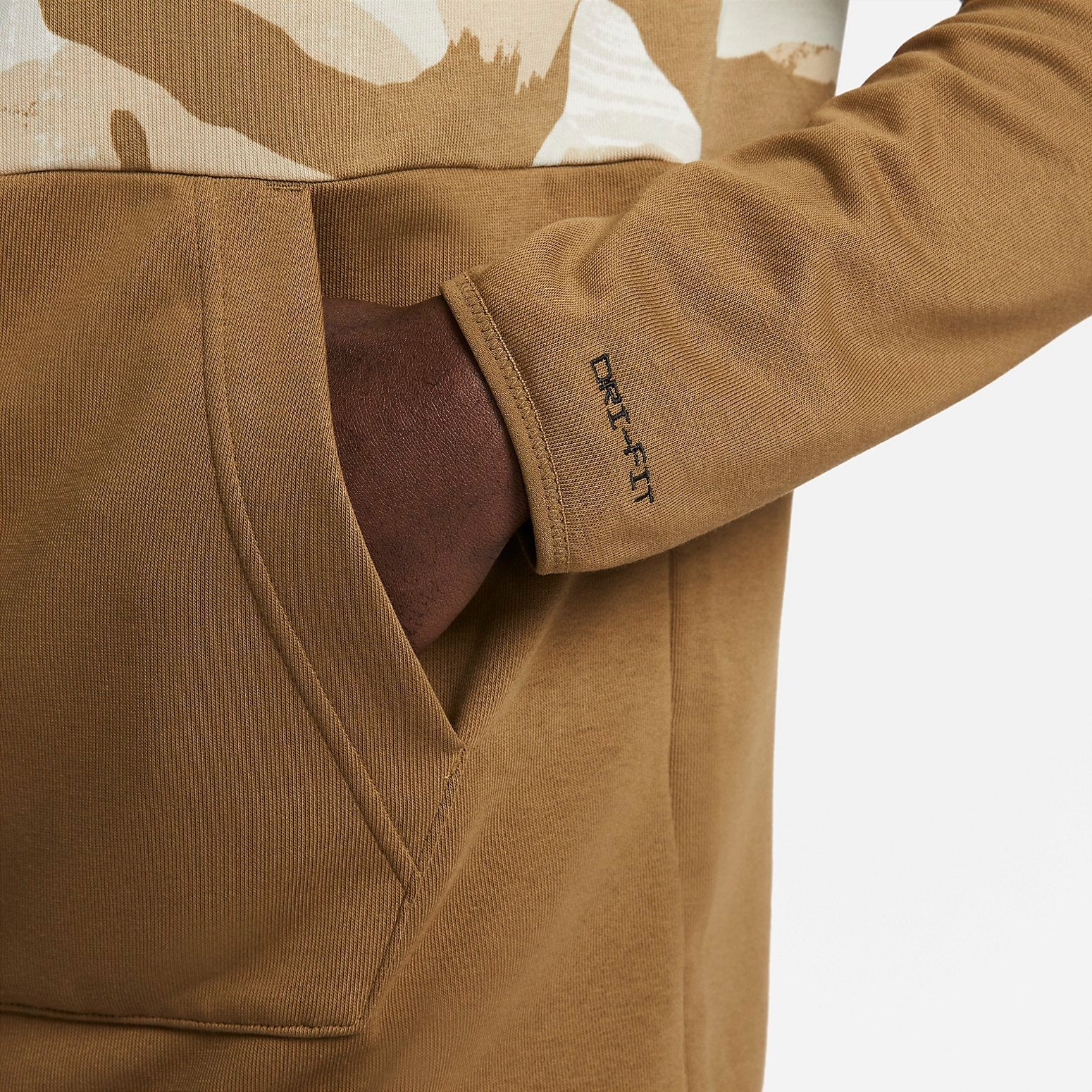 Nike Camo Dri FIT Fleece Full Zip Hoodie 'Brown' DQ4791-242 - 3