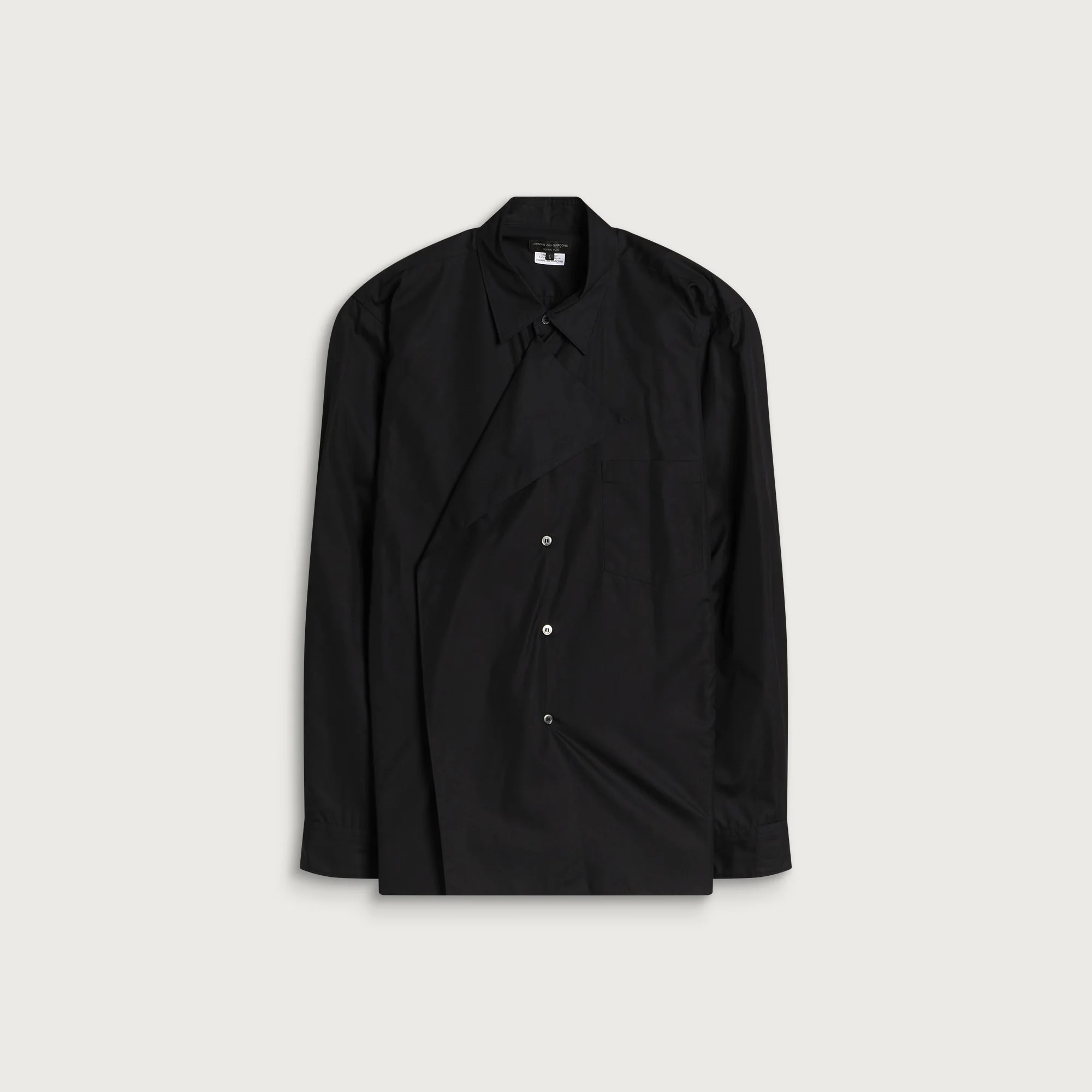 Comme des Garçons Homme Plus Cotton Shirt with Overlay - 1