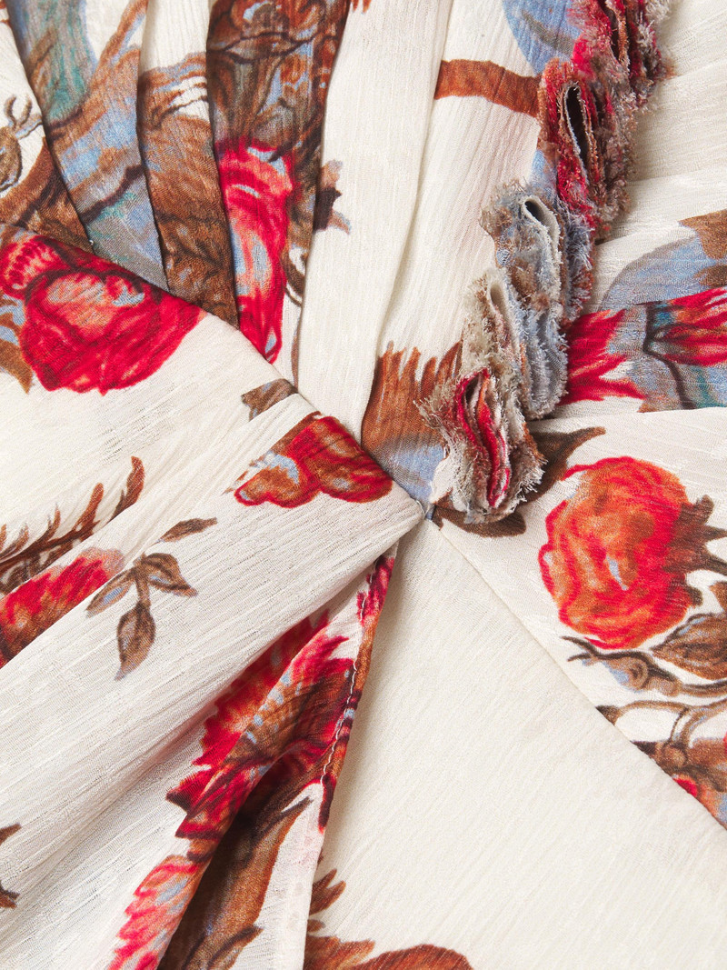 Women's Carine Floral-Print Midi-Dress - Ivory Multi 6