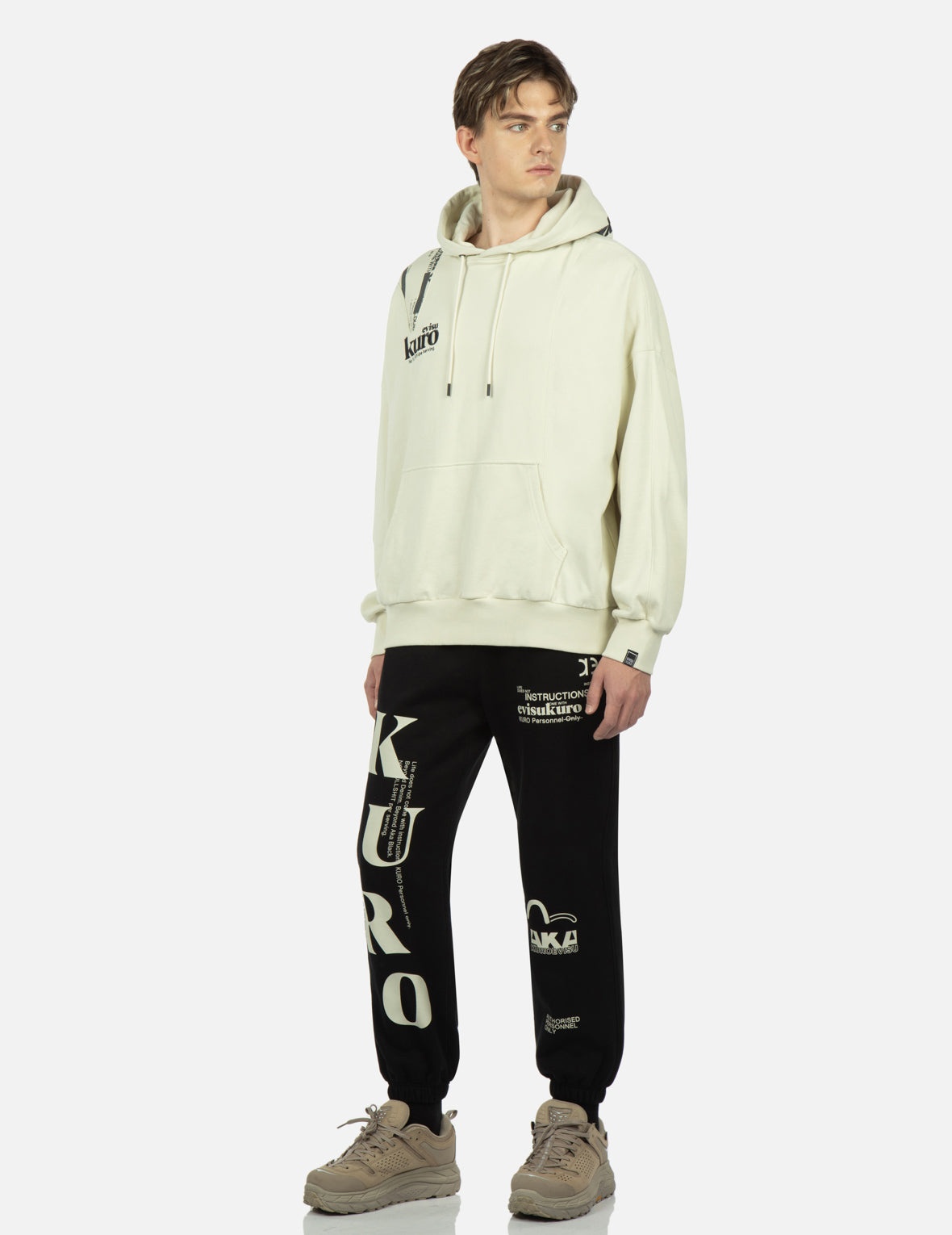 Logo Printed Pannel Hoodie - 4