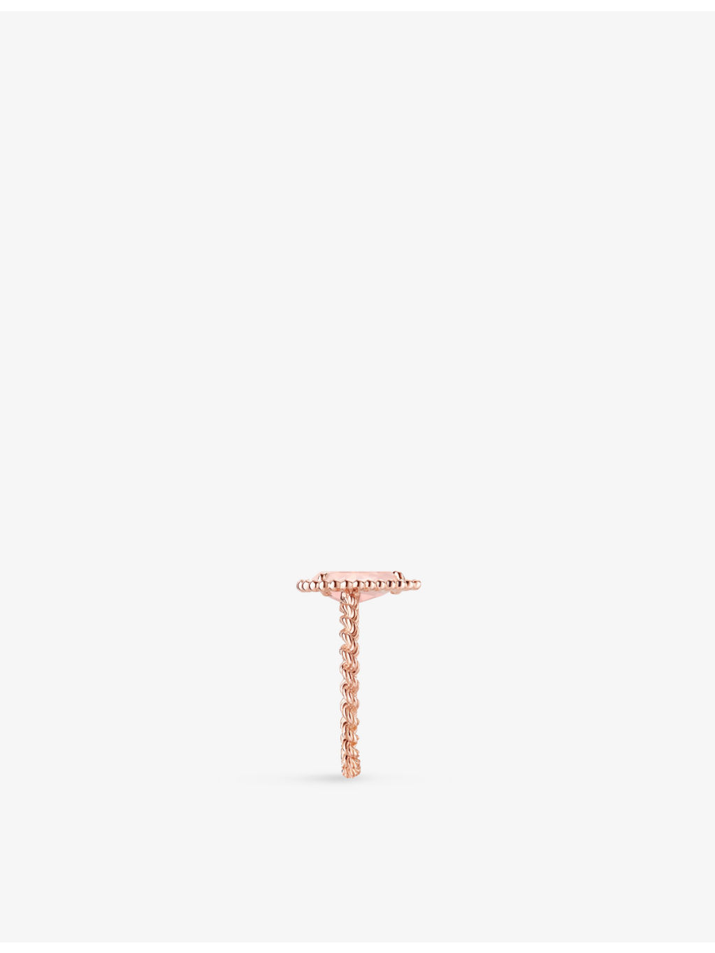 Serpent Boheme small 18ct rose-gold and 1.35ct pink quartz ring - 3