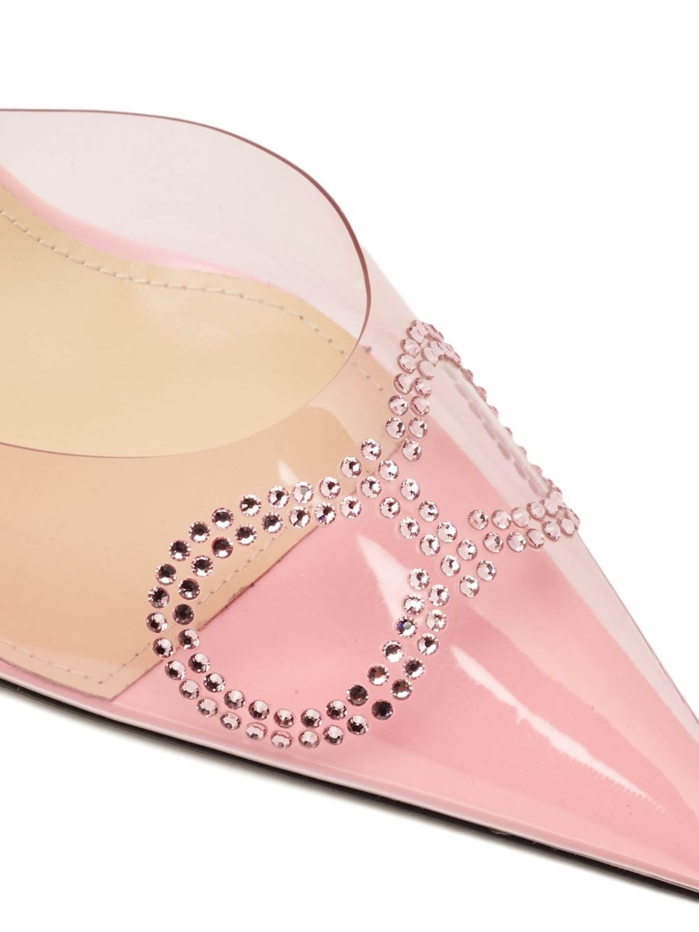 100mm rhinestone-embellished pumps - 6