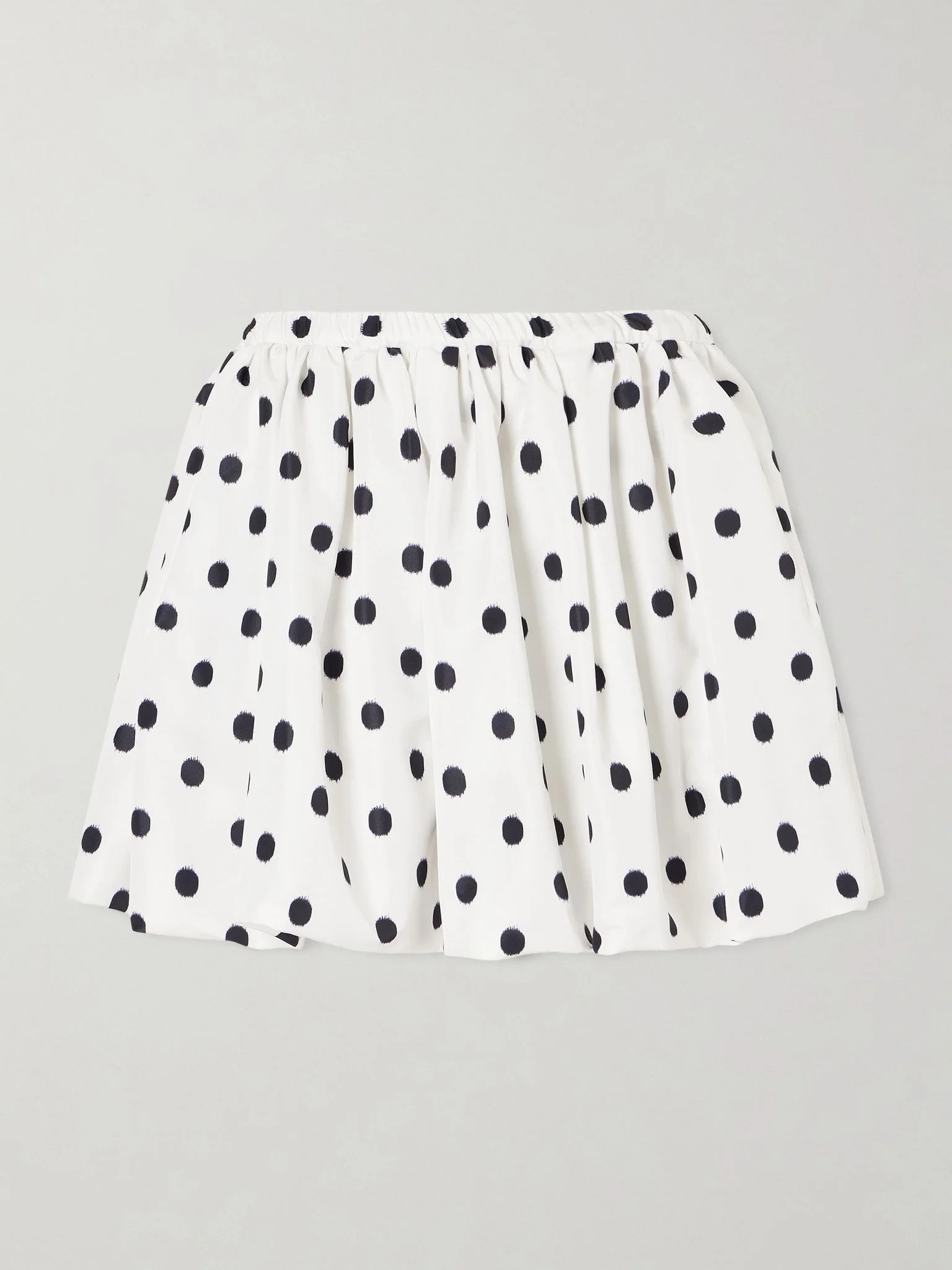 Bloomer polka-dot poplin mini skirt White - 1