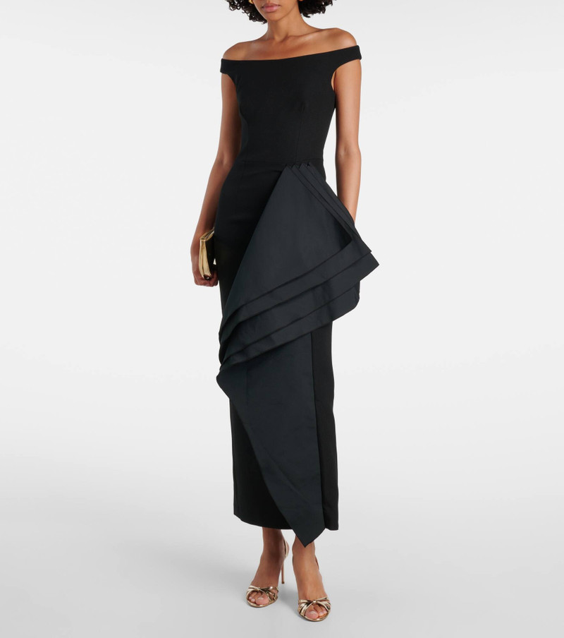 Safiyaa Bree draped midi dress outlook
