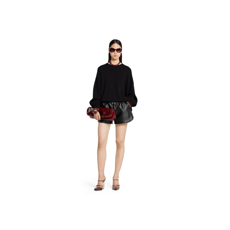 GUCCI Cashmere wool sweater with Web trim outlook