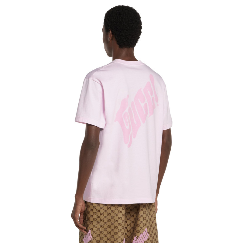Cotton jersey T-shirt with Gucci logo 4