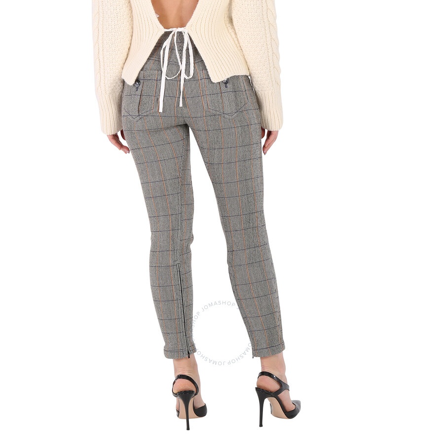 Chloe Ladies Checked Tousers, Brand Size 38 (US Size 6) - 6