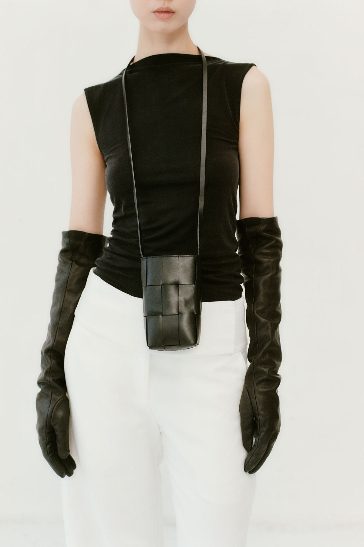 Cupro Jersey Top - Black - 7