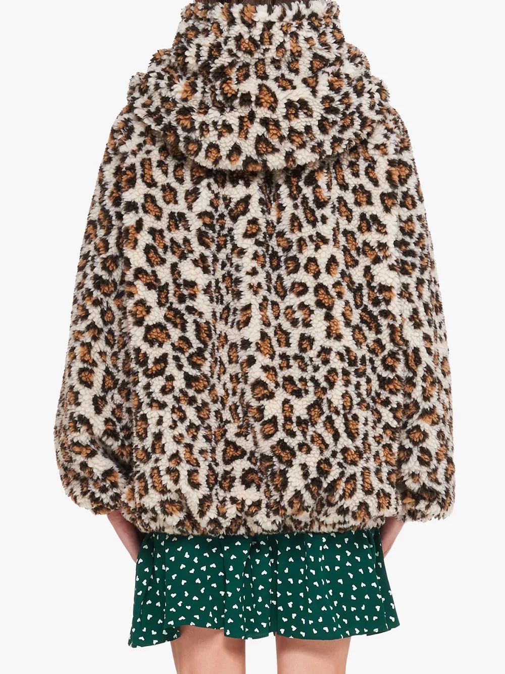 leopard-print fleece jacket - 4