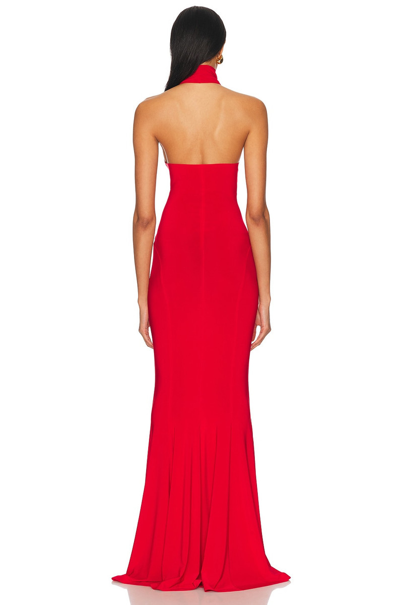 NORMA KAMALI for FWRD Halter Turtle Fishtail Gown outlook
