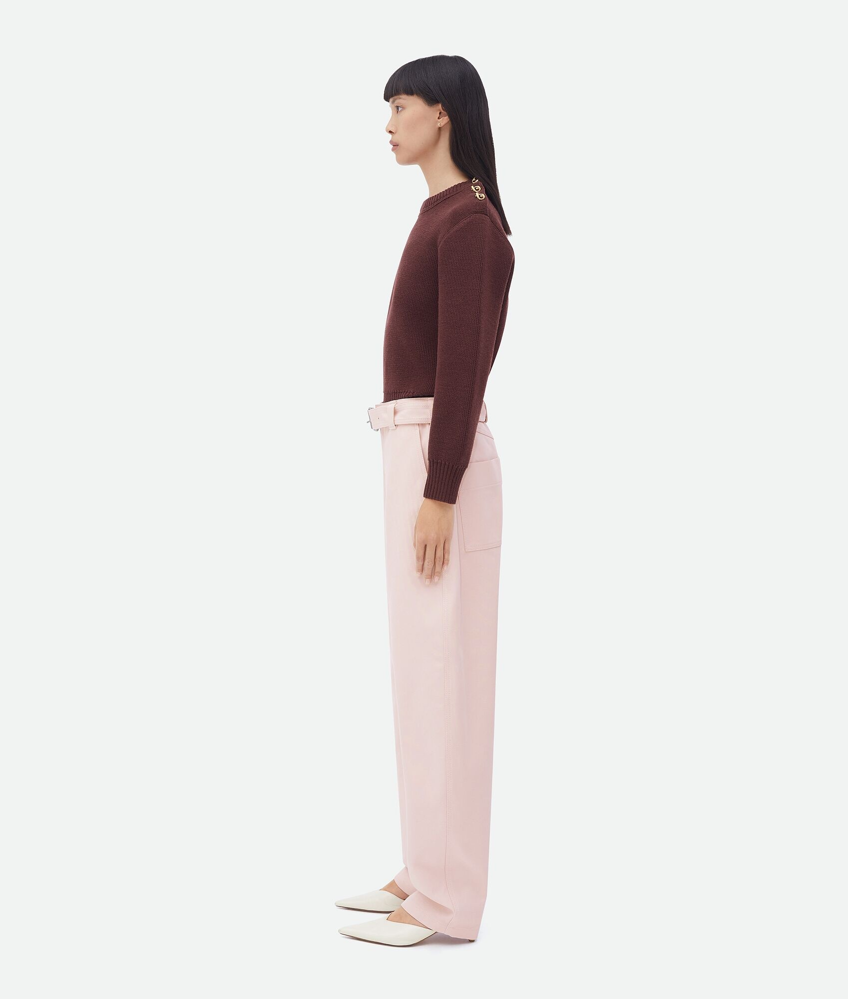 Belted Cotton Canvas Pants - 2