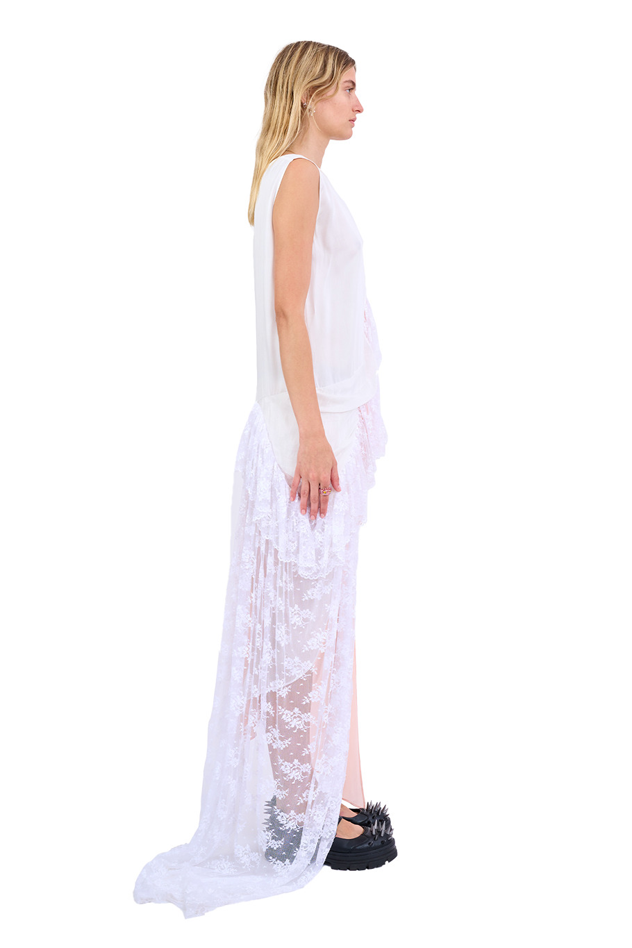 WHITE MELON FANNY DRESS - 4