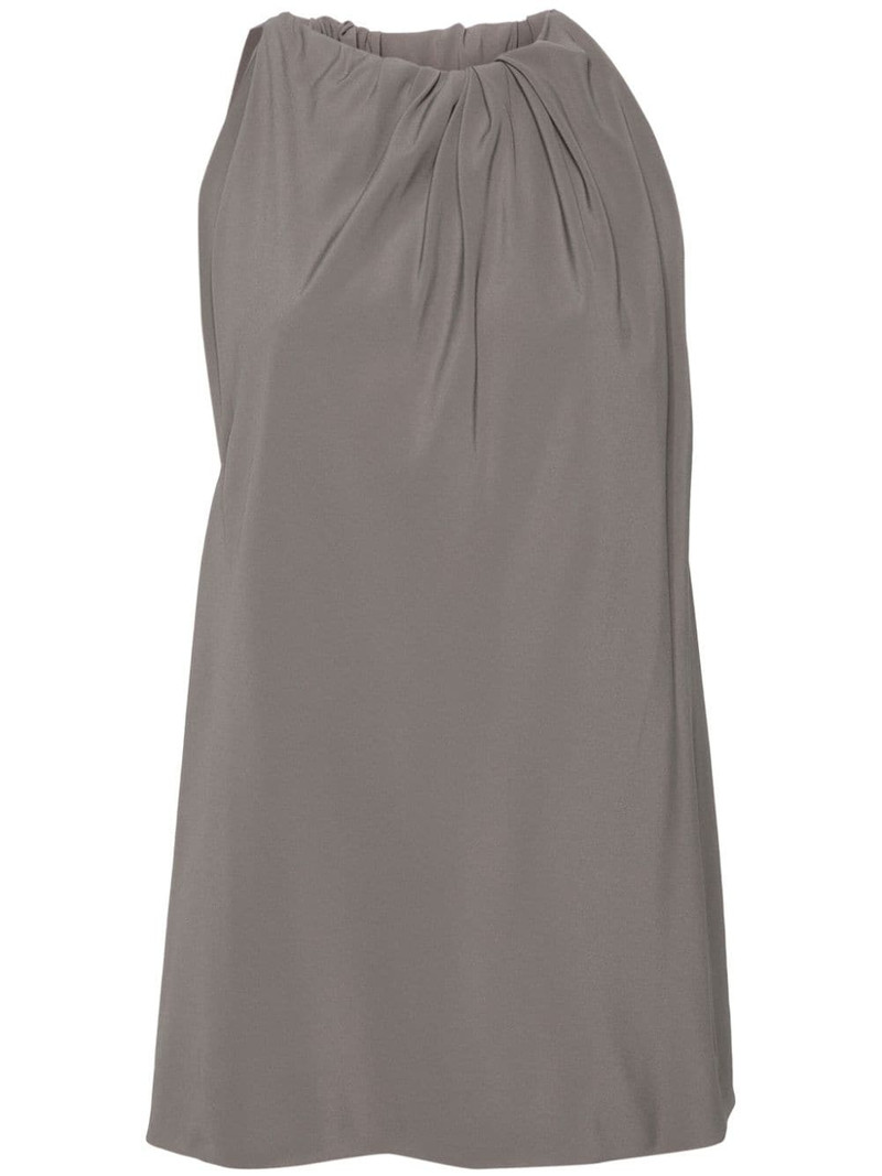 gathered crepe tank top 1