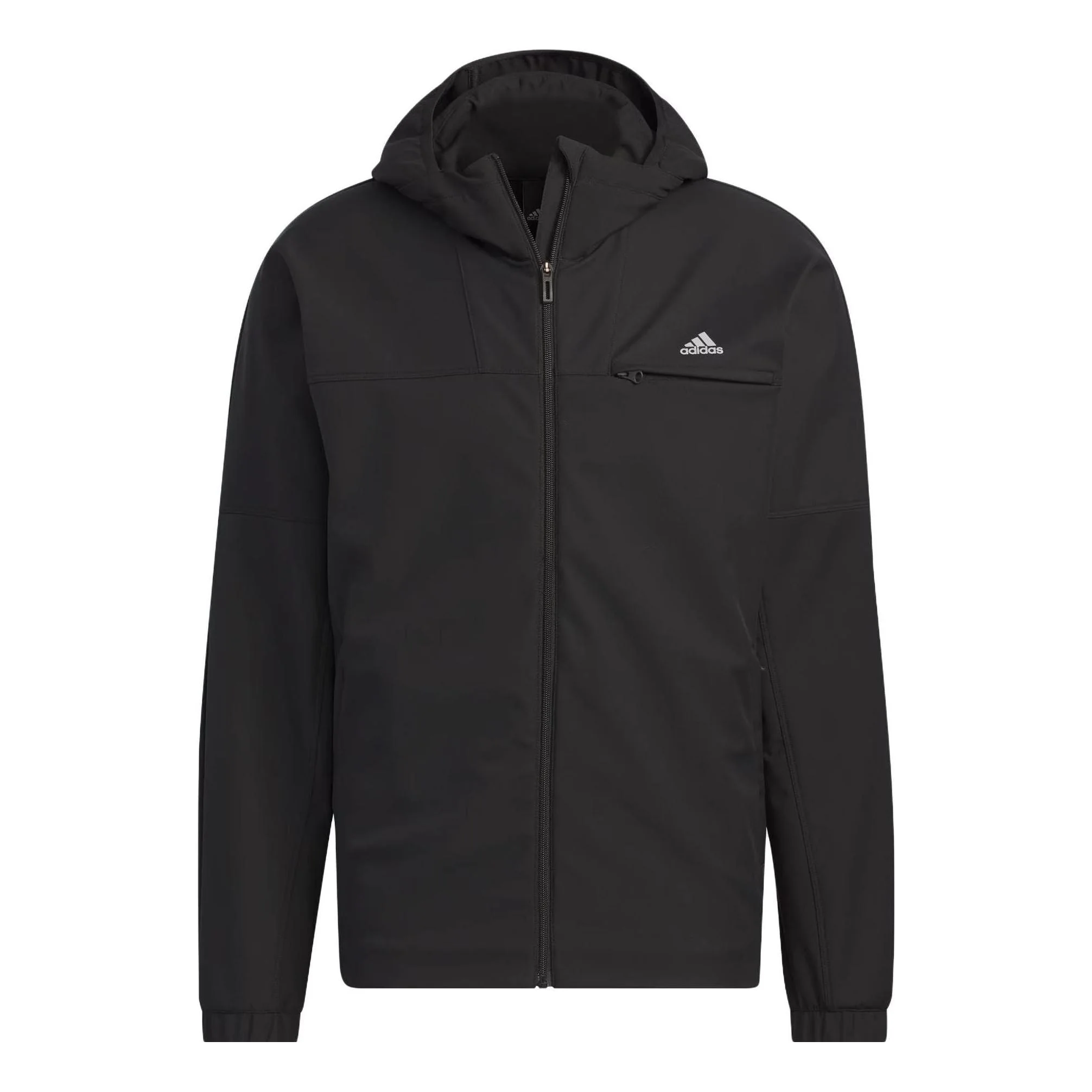 Aadidas Regular Fit 3-Layer Bonded Fleece Hooded Full-Zip Jacket 'Black' IK7347 - 1
