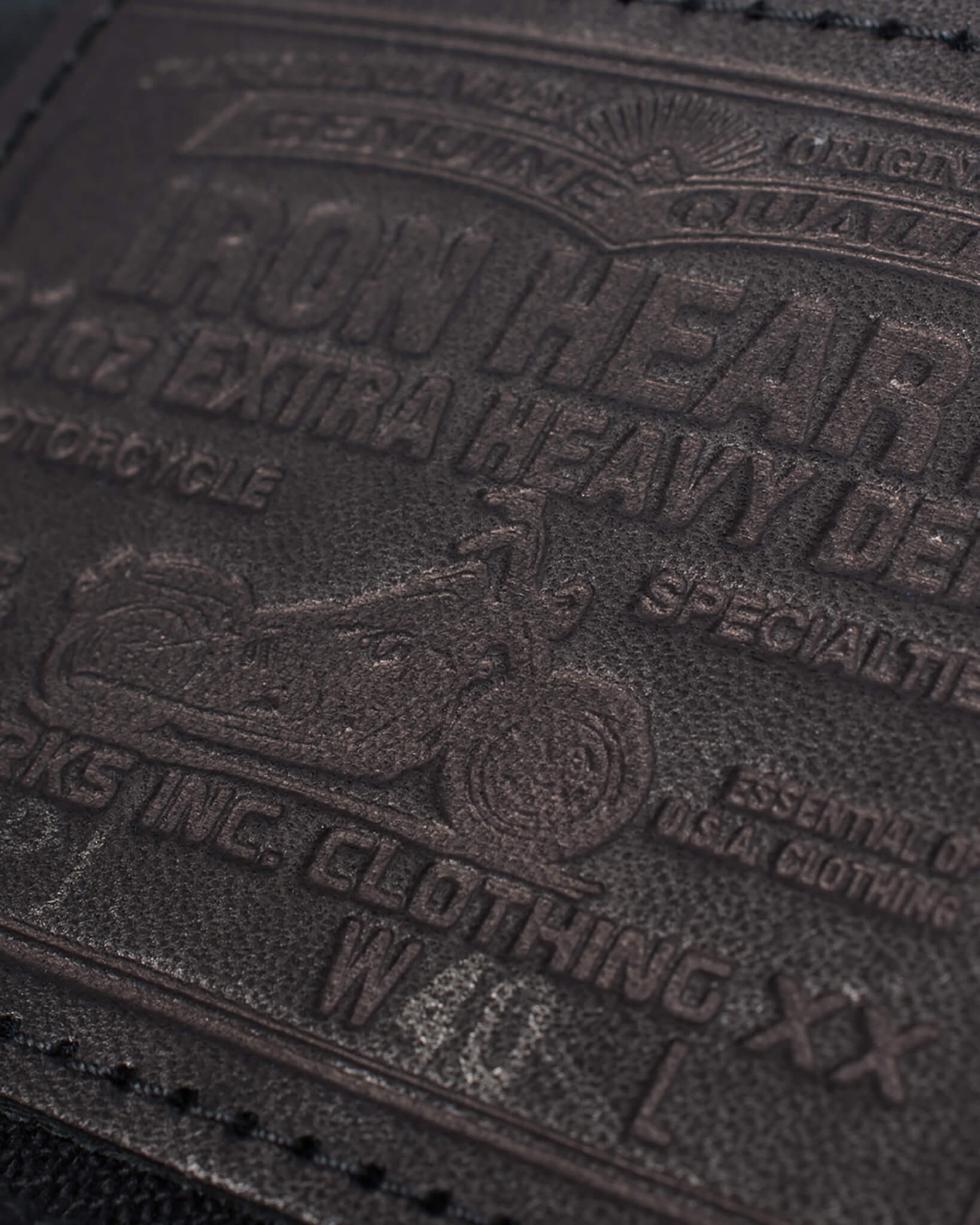 IH-9526PJ 21oz Non-Fade Denim Modified Type III Jacket - Superblack - 14