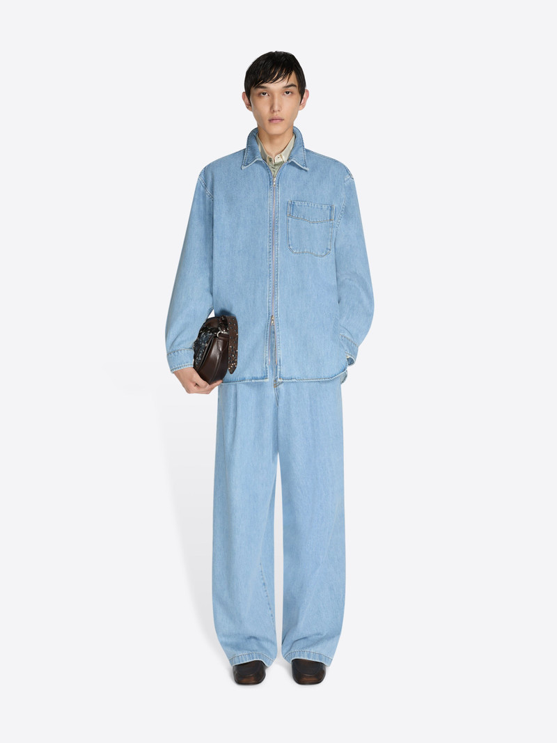 Dries Van Noten DENIM ZIPPED SHIRT outlook
