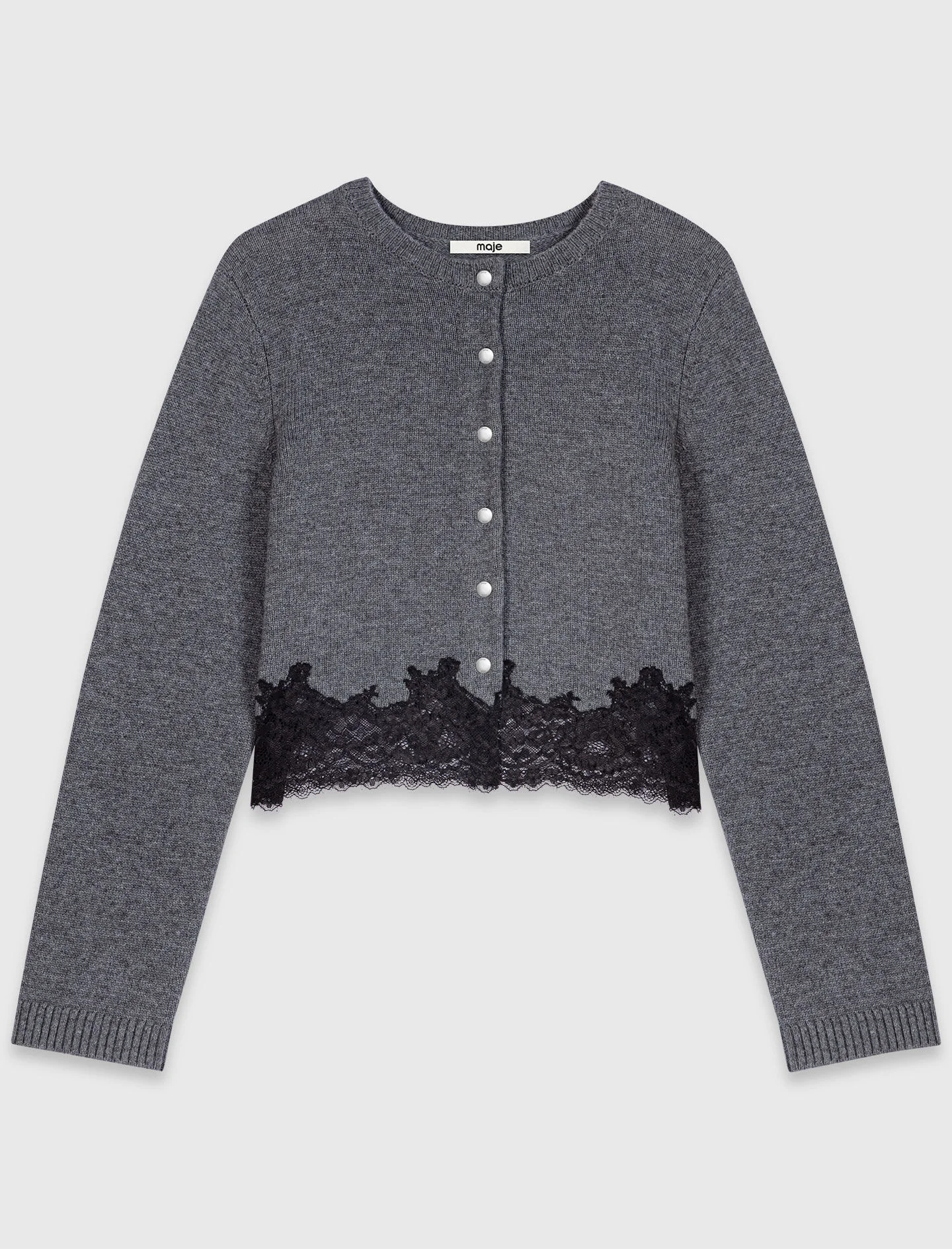 Twinset with lace trim - 1
