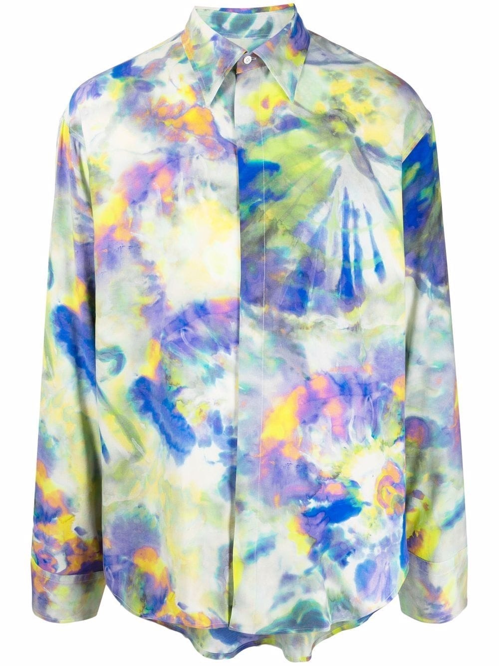 tie-dye print shirt - 1