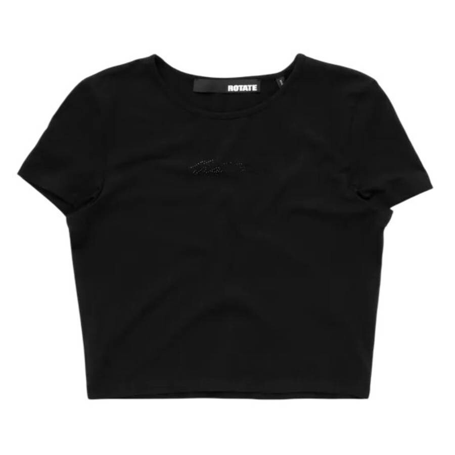 Rotate Crystal Logo Cropped T-Shirt - 4