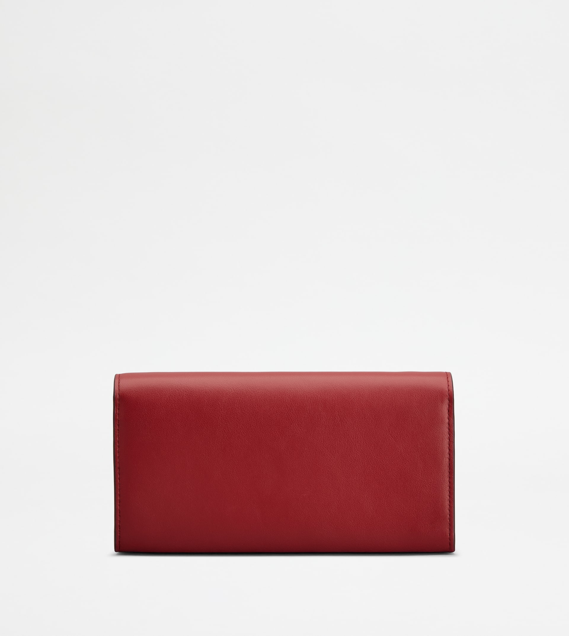WALLET IN LEATHER WITH SHOULDER STRAP - RED - 3