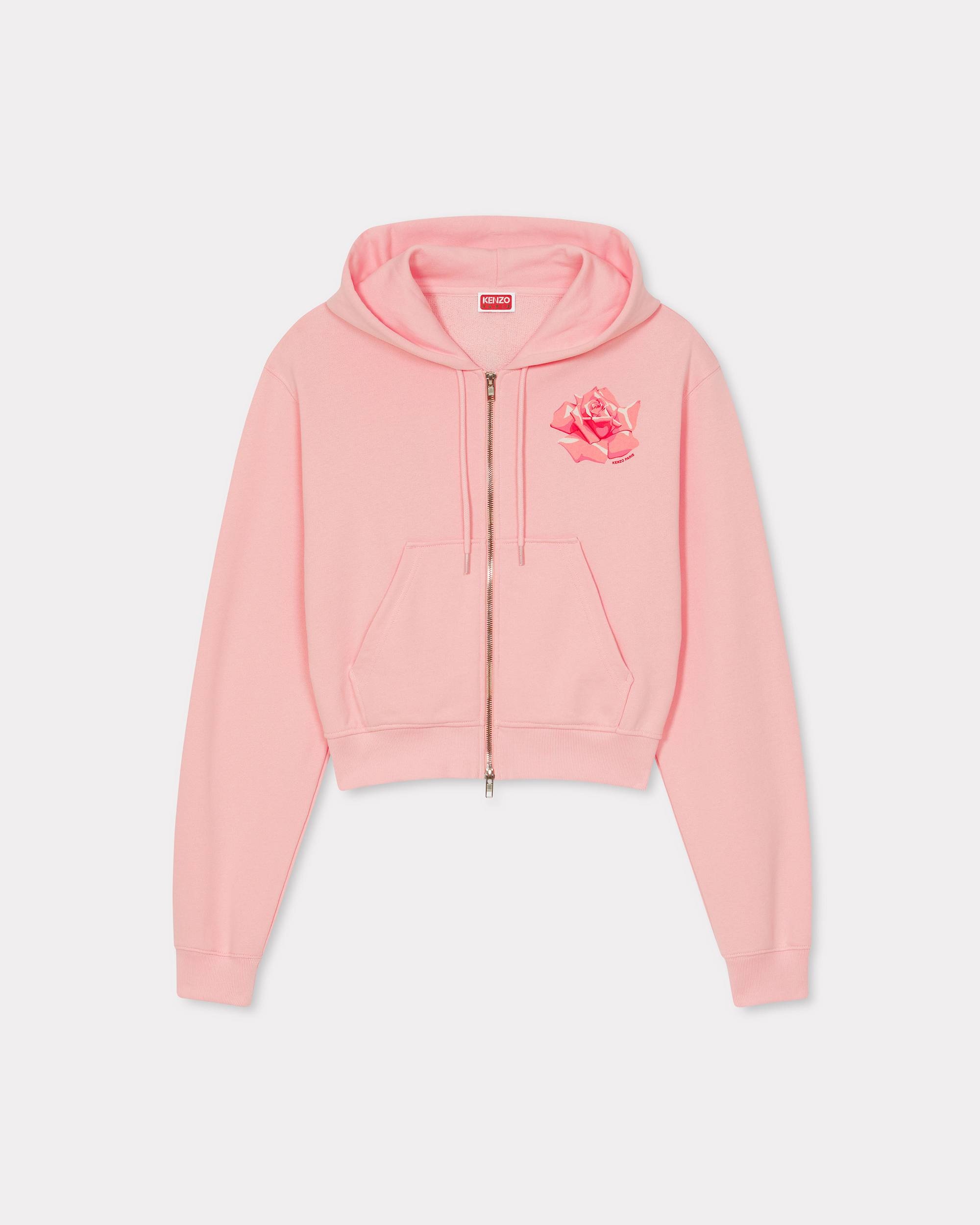 'KENZO Rose' zip up hoodie - 1
