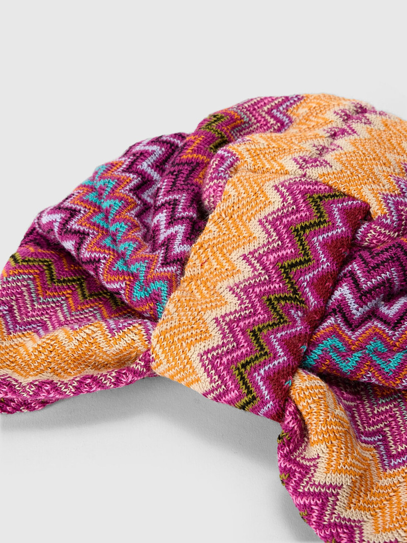 Missoni Zigzag wool-blend turban outlook