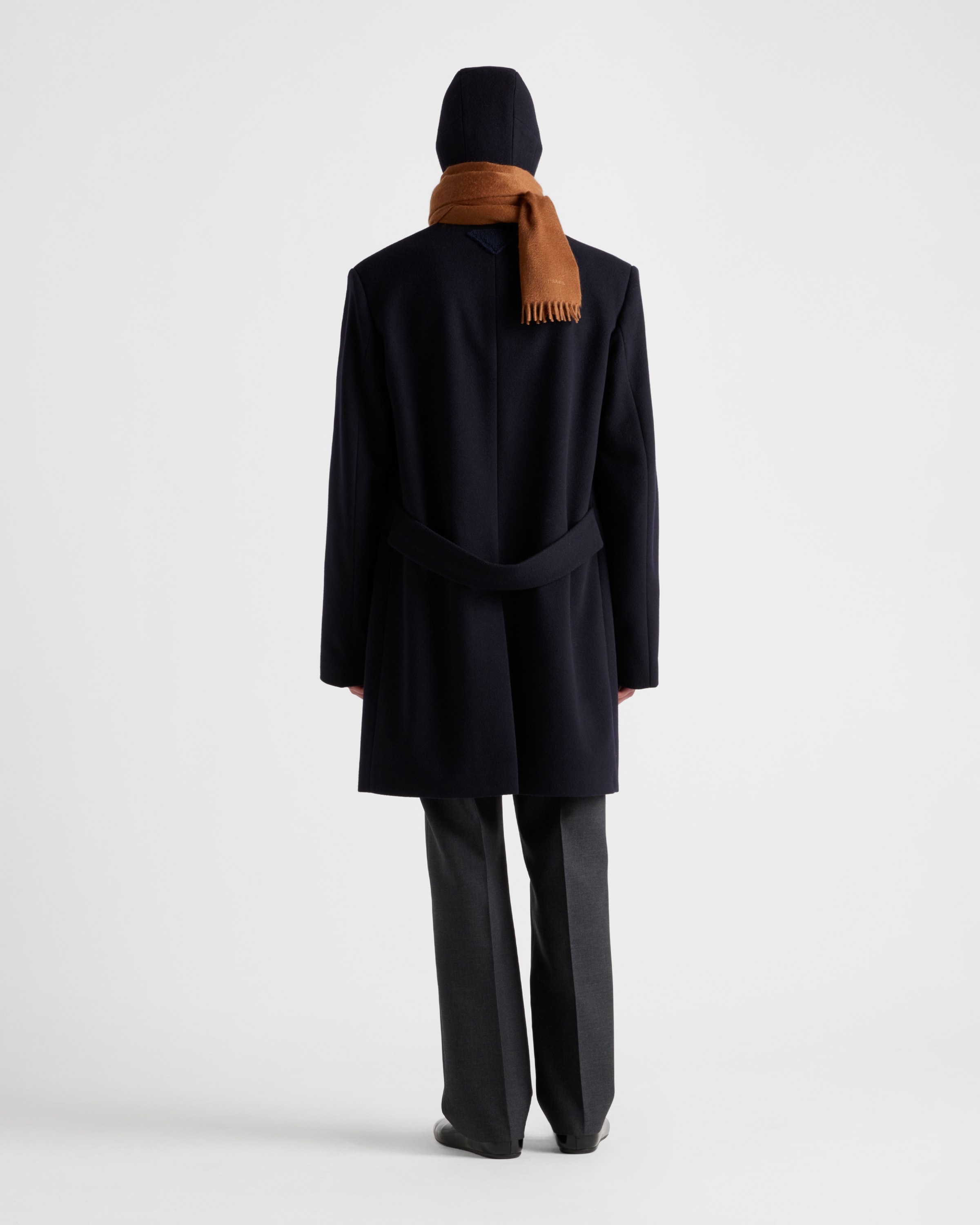 Single-breasted wool blend coat - 5