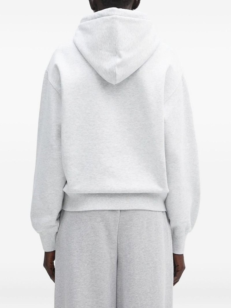 WIP logo-appliqué hoodie 3