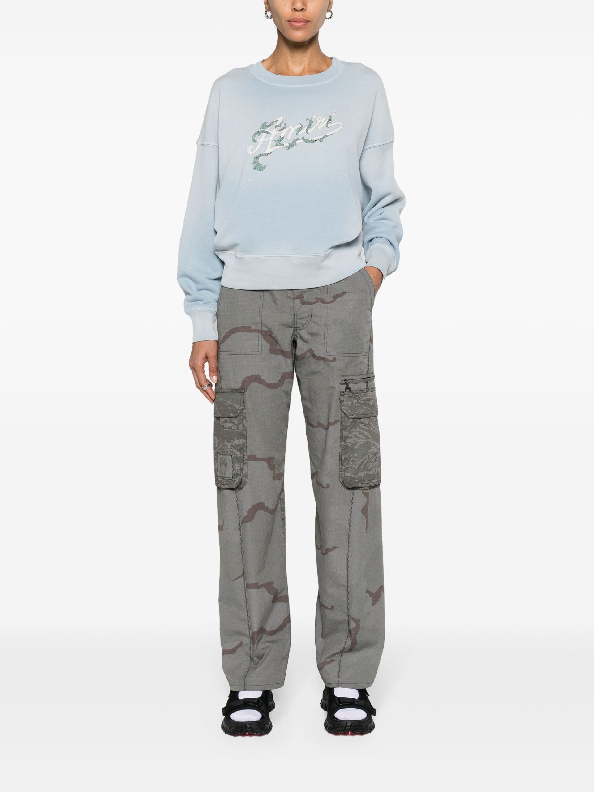 Marine Serre Regenerated Camo Cargo Pants | REVERSIBLE