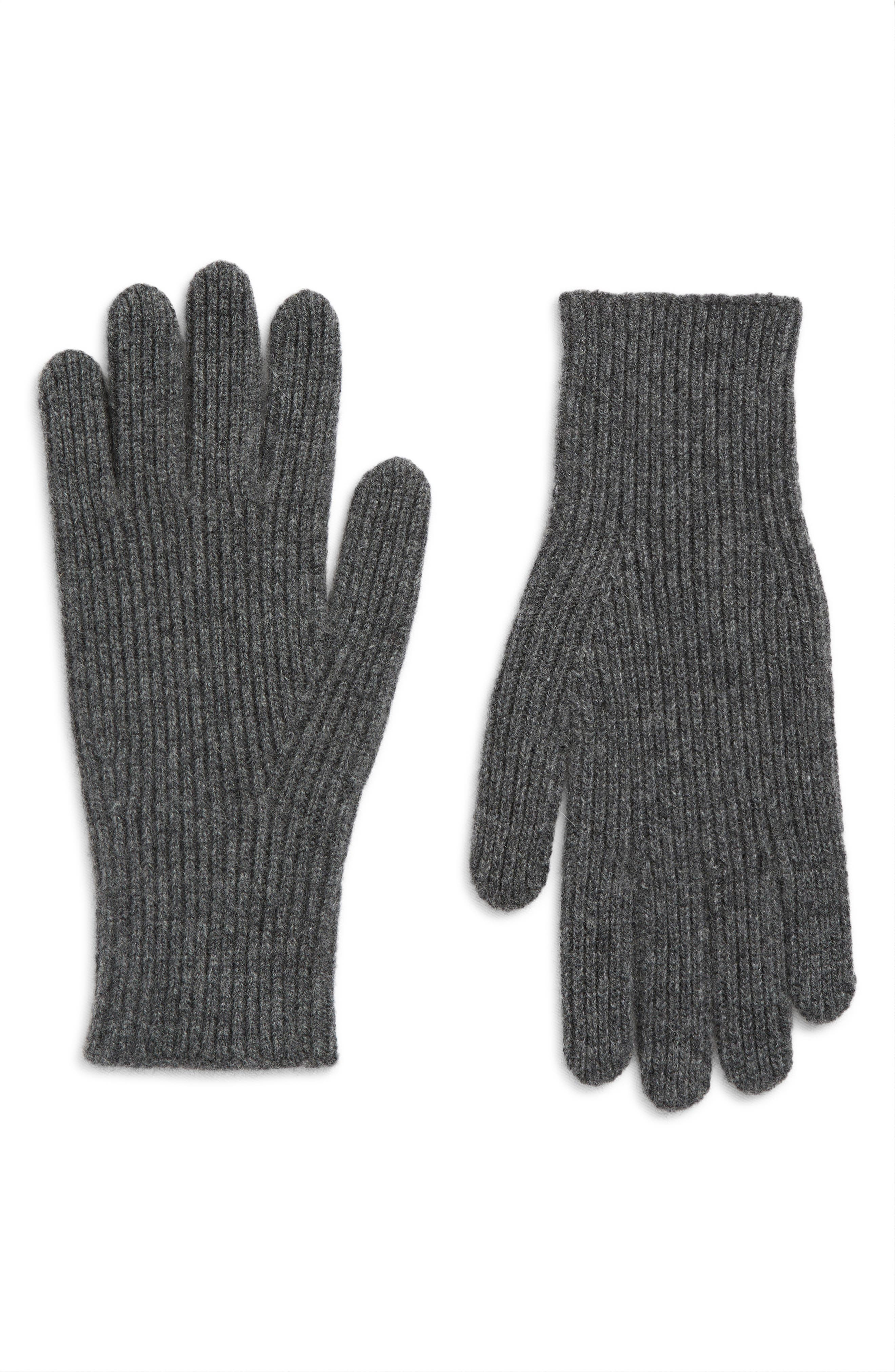 TOTEME Cashmere Gloves in Charcoal Melange at Nordstrom - 1