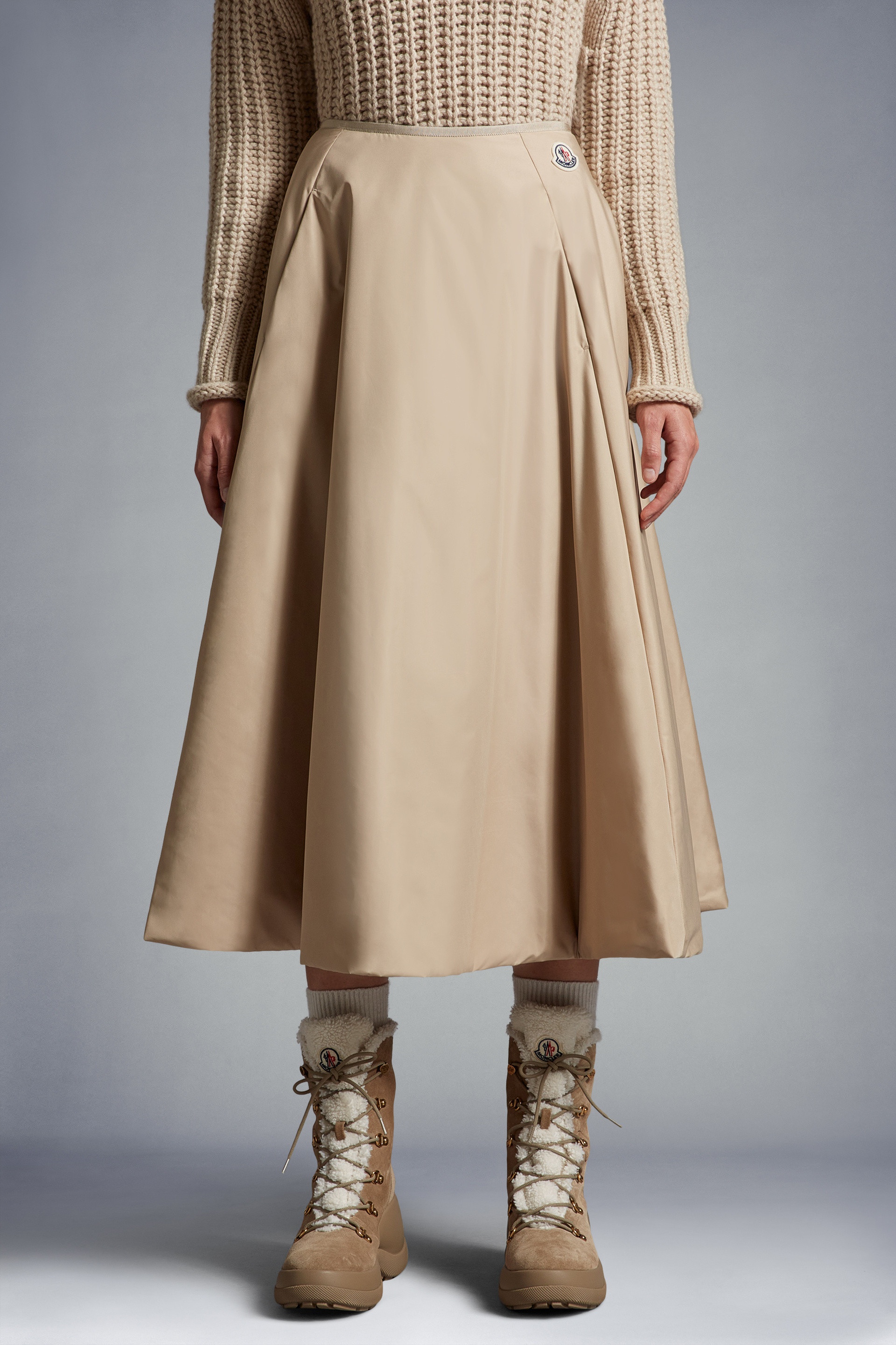 Taffeta Midi Skirt - 3