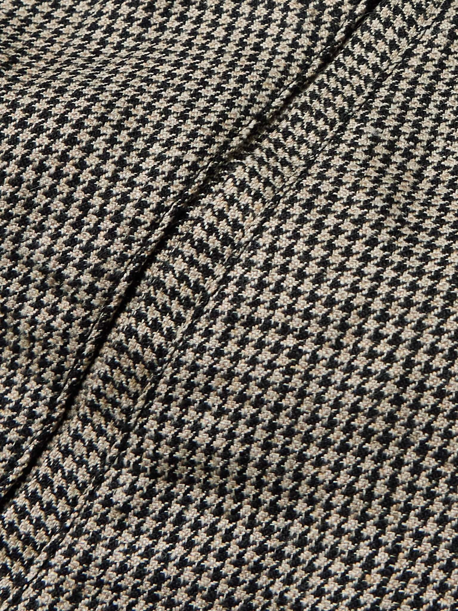 Houndstooth Linen Blouson Jacket - 3