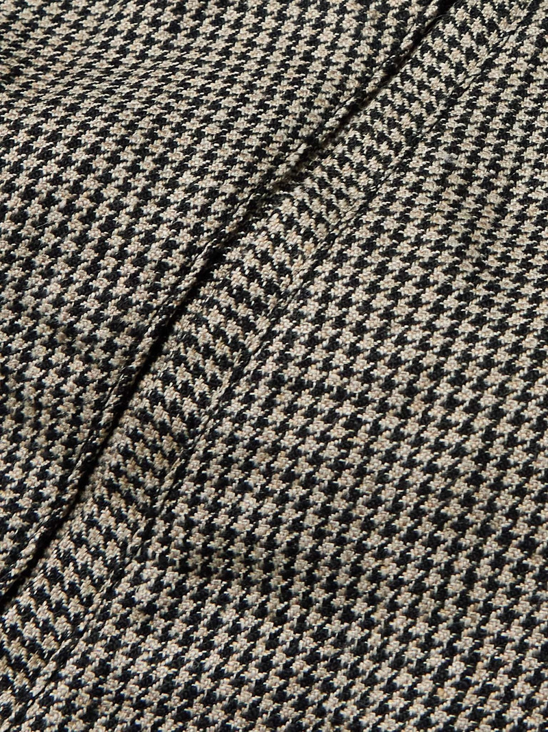Houndstooth Linen Blouson Jacket 3