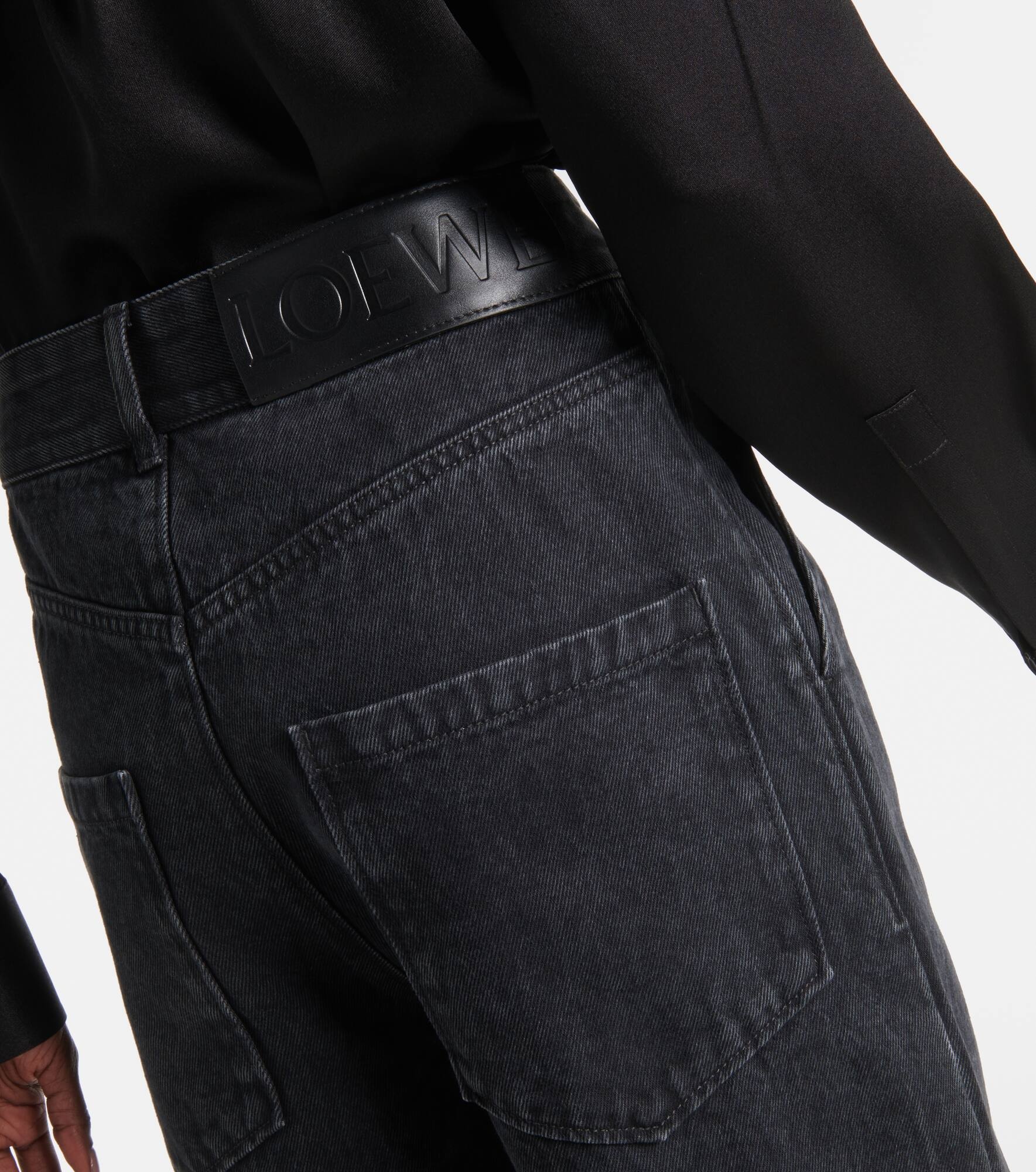 Anagram high-rise wide-leg jeans - 6