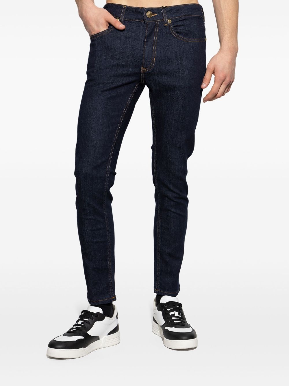 logo-patch jeans - 3