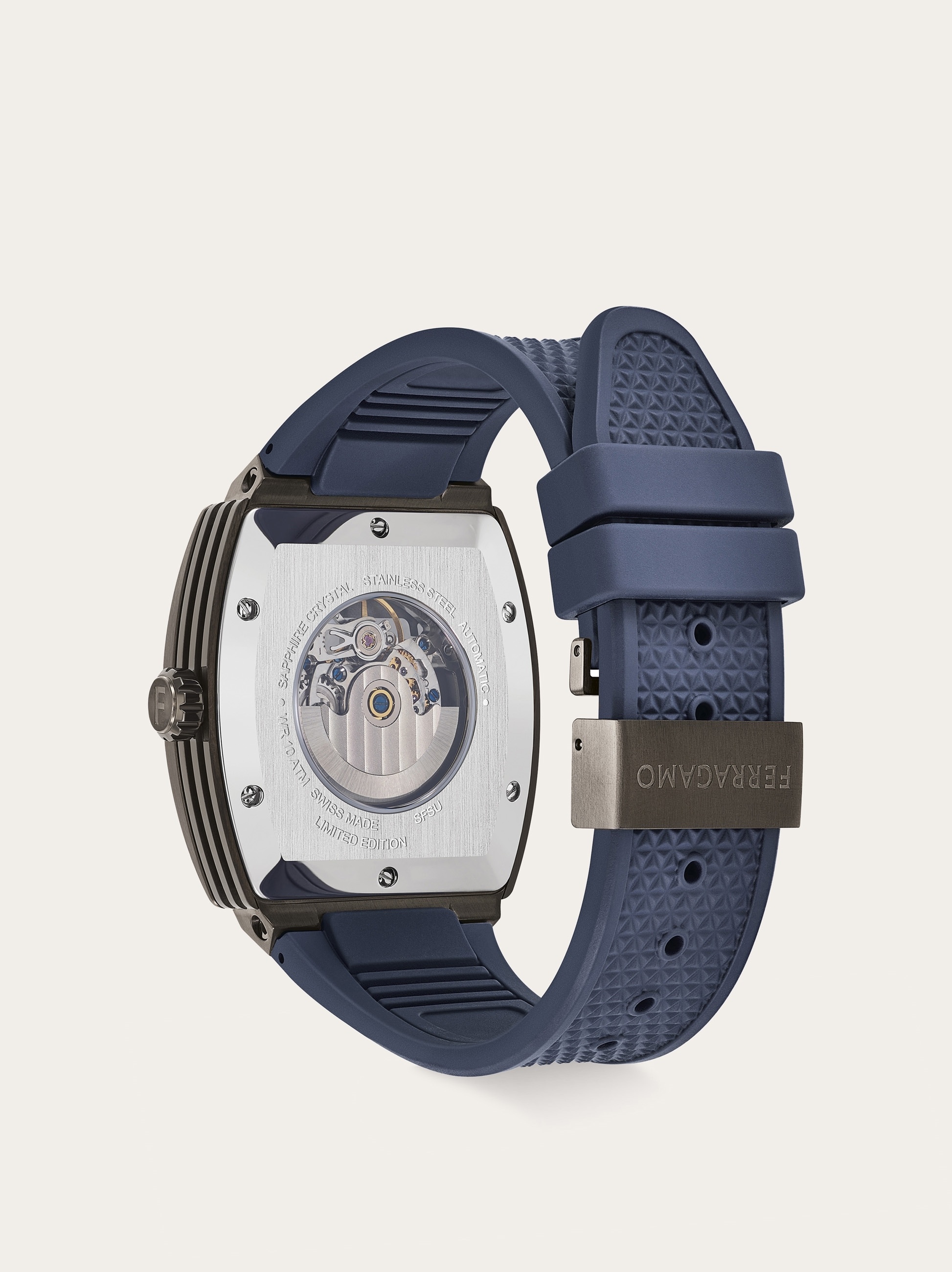 Ferragamo tonneau Skeleton watch - 2