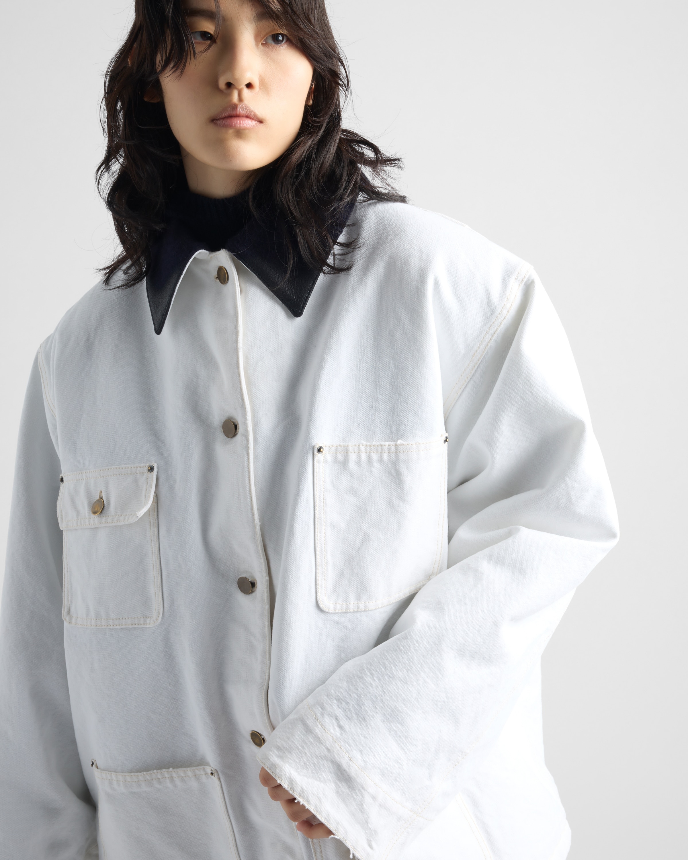 Canvas blouson jacket - 3
